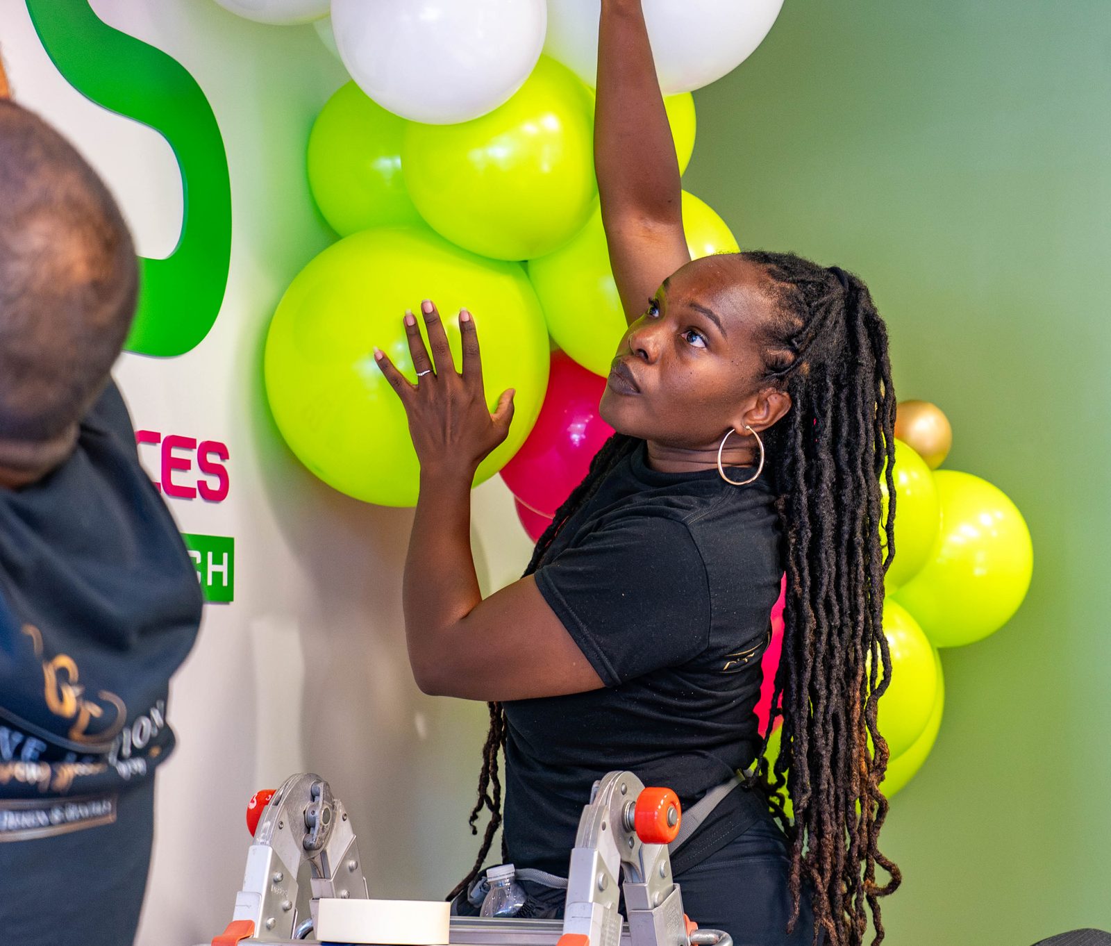 Able Health Services grand opening entry floral accent in Hanover, Maryland — Creative Motion Events