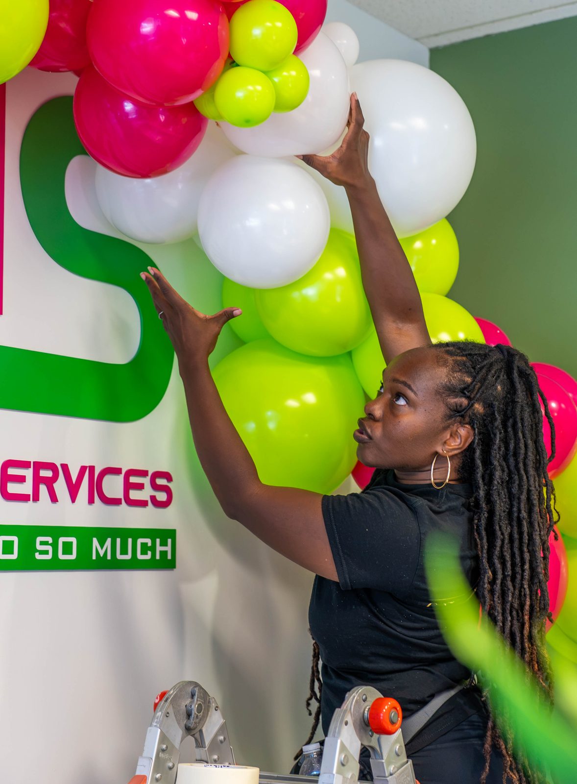 Able Health Services grand opening lobby styling in Hanover, Maryland — Creative Motion Events