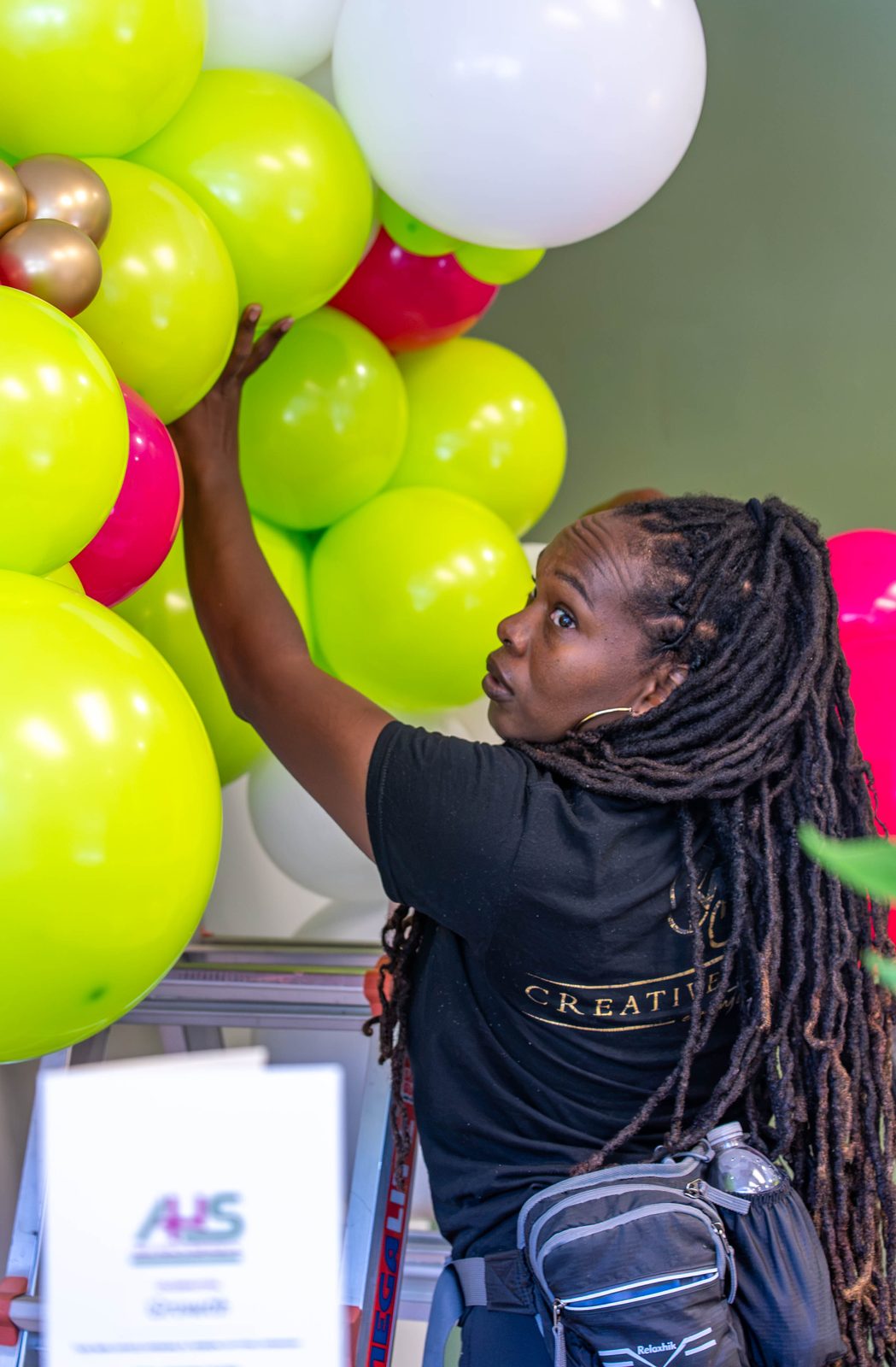 Able Health Services grand opening branding detail in Hanover, Maryland — Creative Motion Events