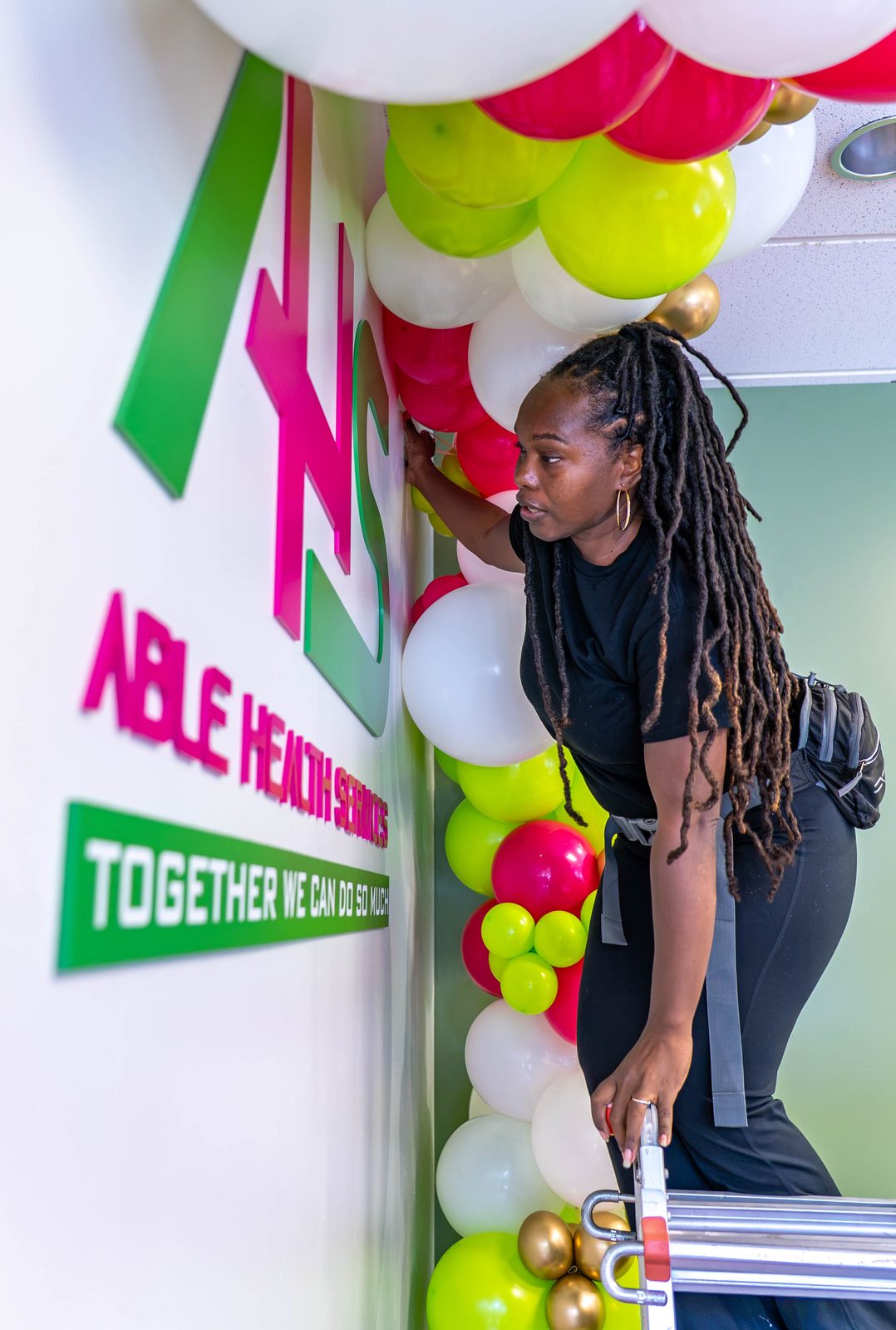 Able Health Services grand opening lounge seating in Hanover, Maryland — Creative Motion Events