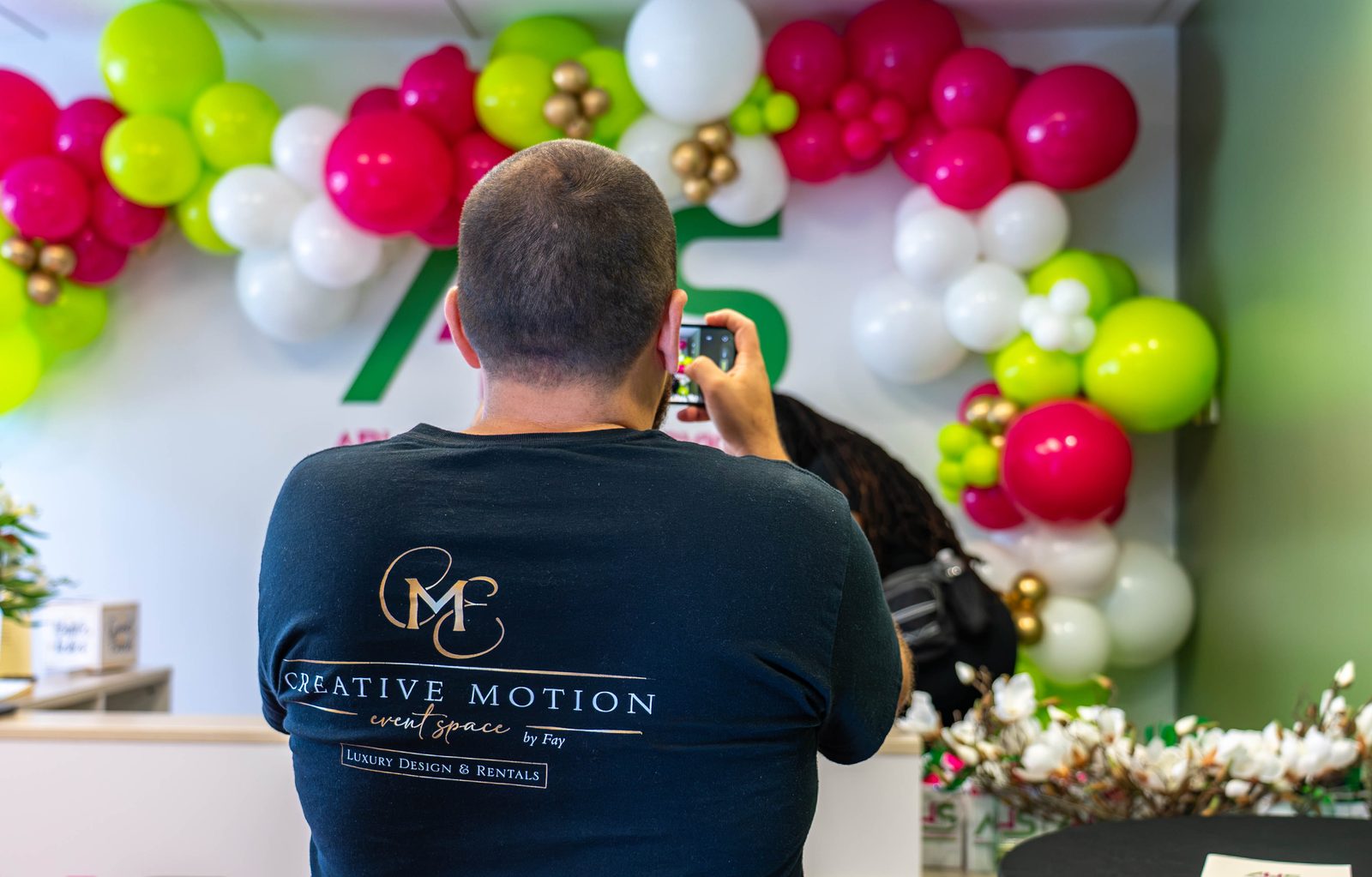 Able Health Services grand opening event design detail in Hanover, Maryland — Creative Motion Events