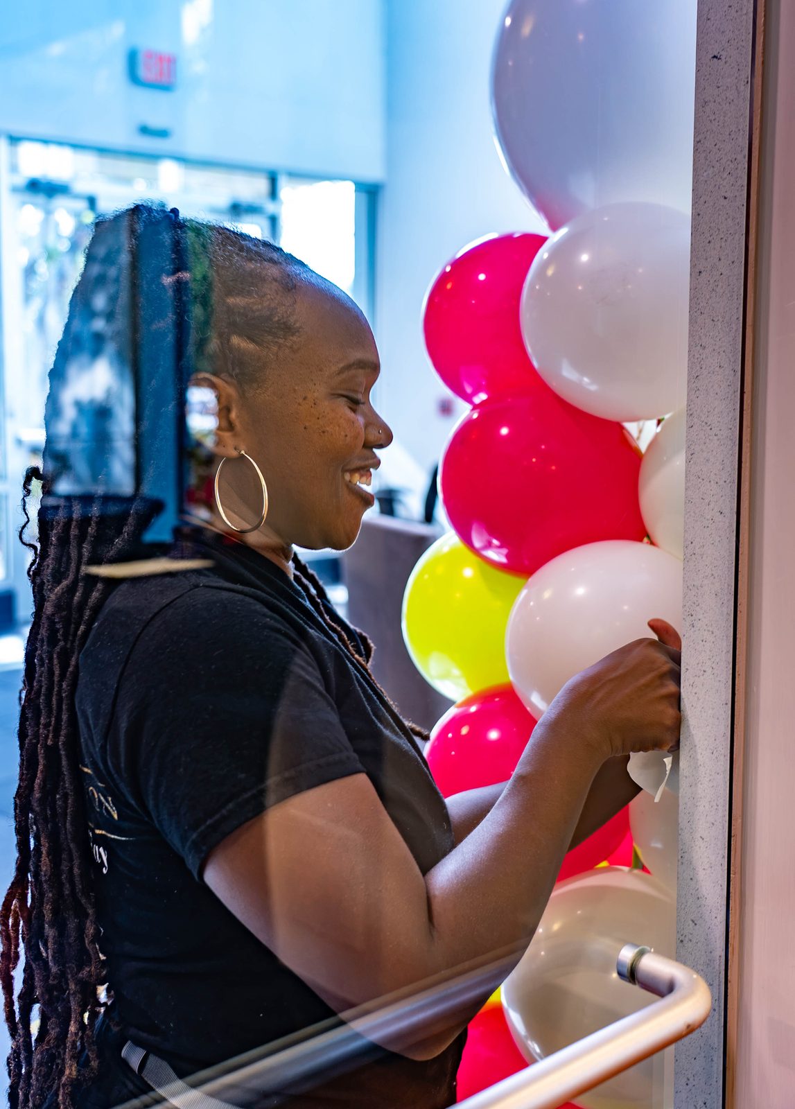 Able Health Services grand opening ribbon décor in Hanover, Maryland — Creative Motion Events