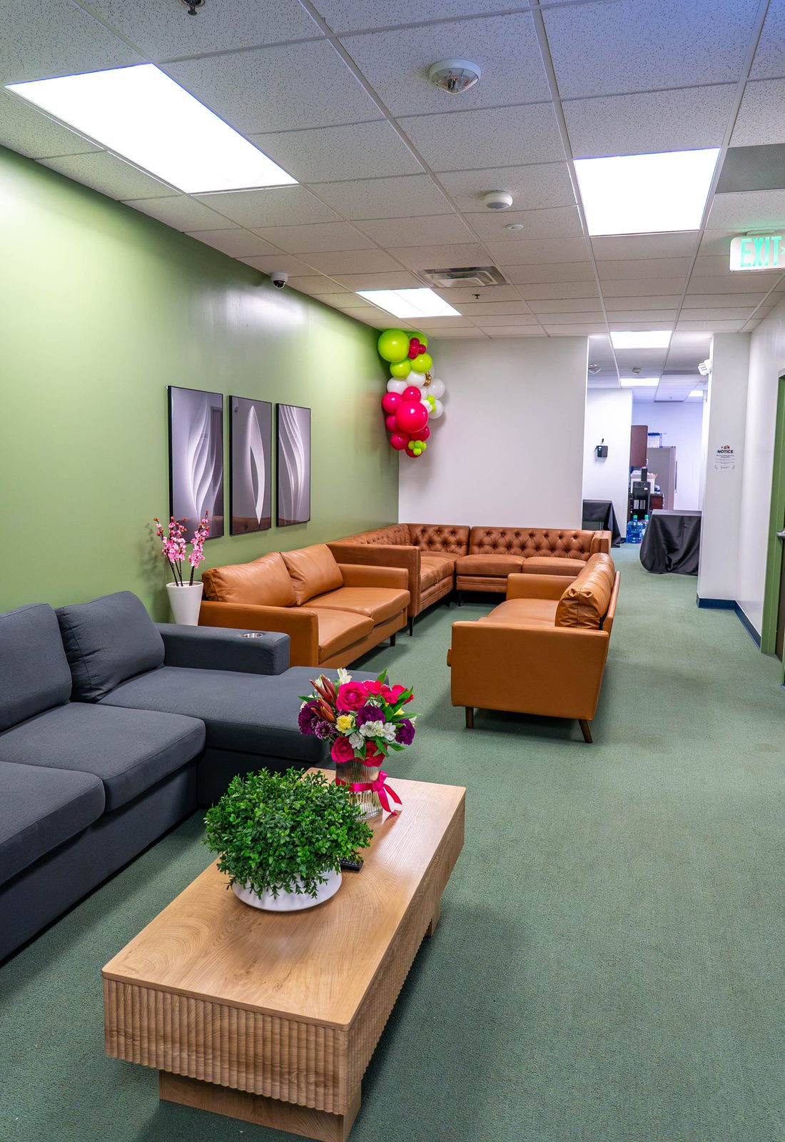 Able Health Services grand opening branded balloon installation in Hanover, Maryland — Creative Motion Events