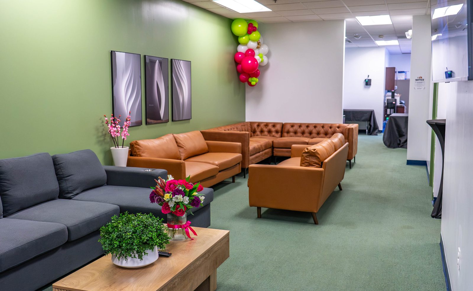 Able Health Services grand opening reception area in Hanover, Maryland — Creative Motion Events