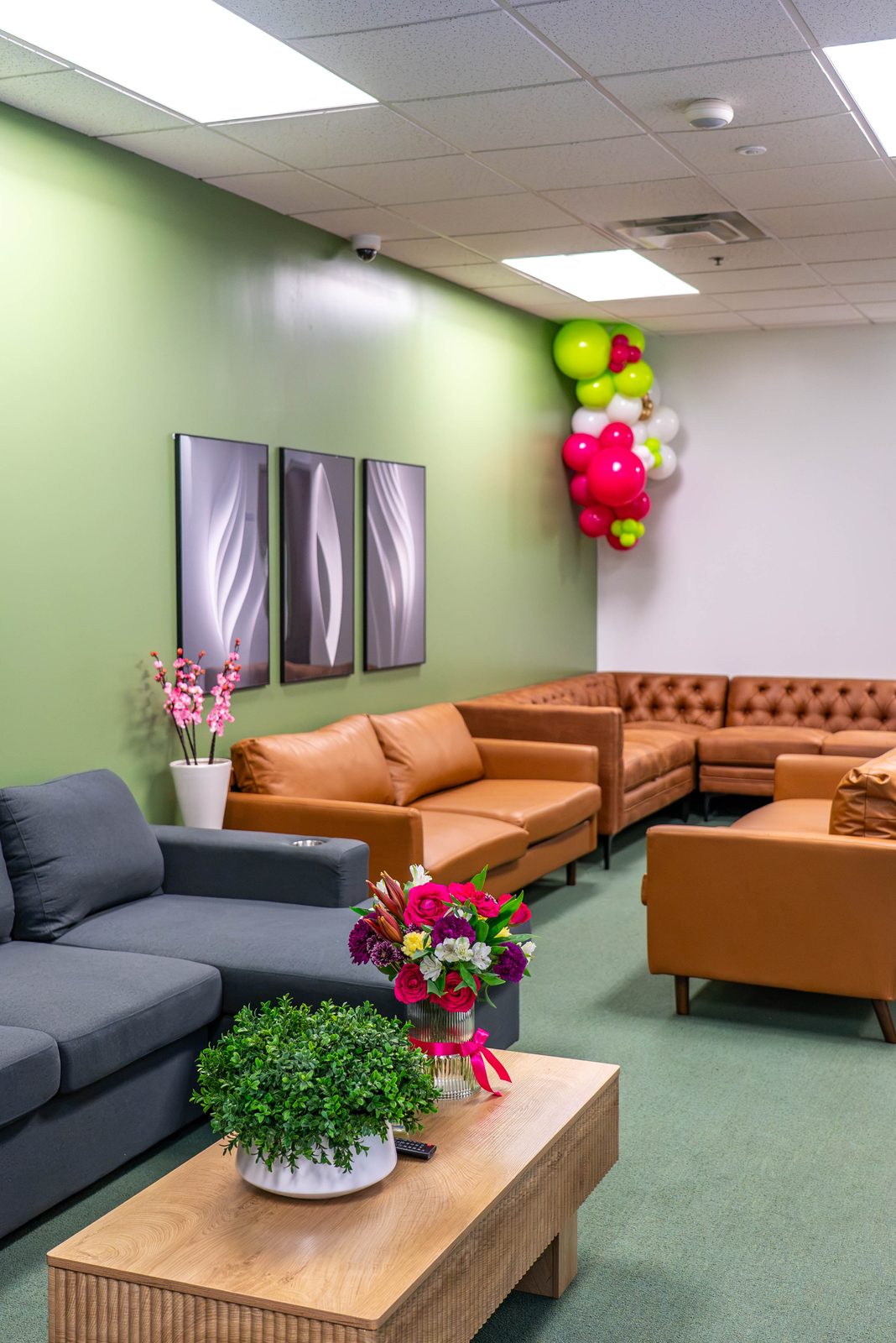 Able Health Services grand opening lounge seating in Hanover, Maryland — Creative Motion Events
