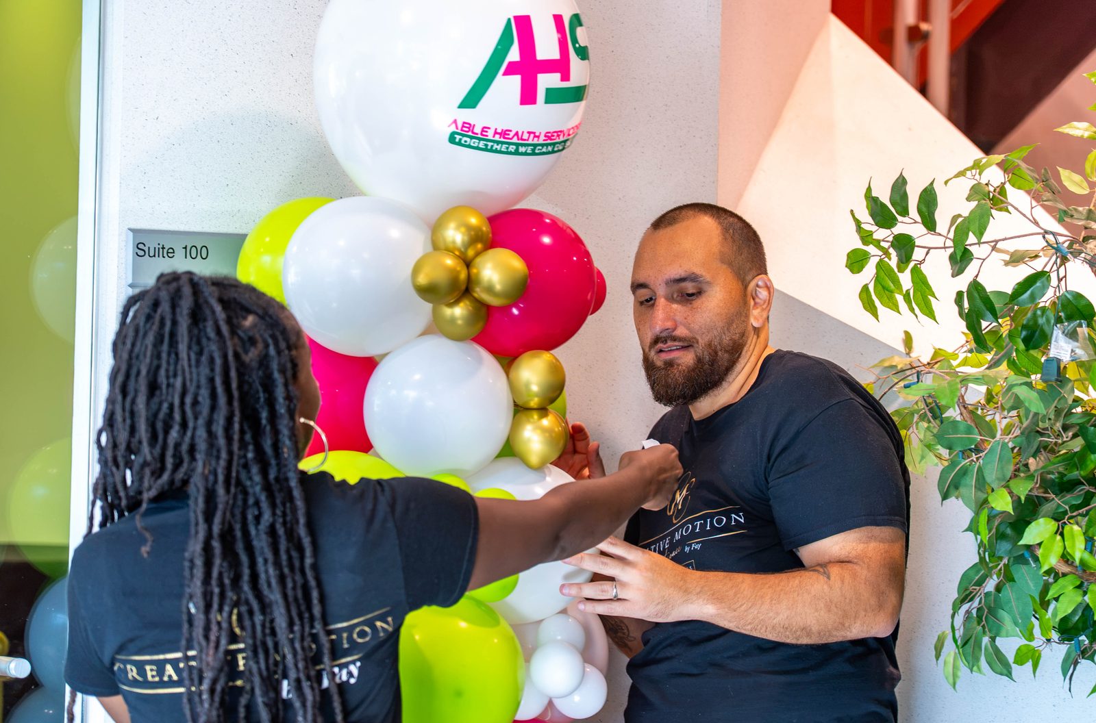 Able Health Services grand opening lounge seating in Hanover, Maryland — Creative Motion Events