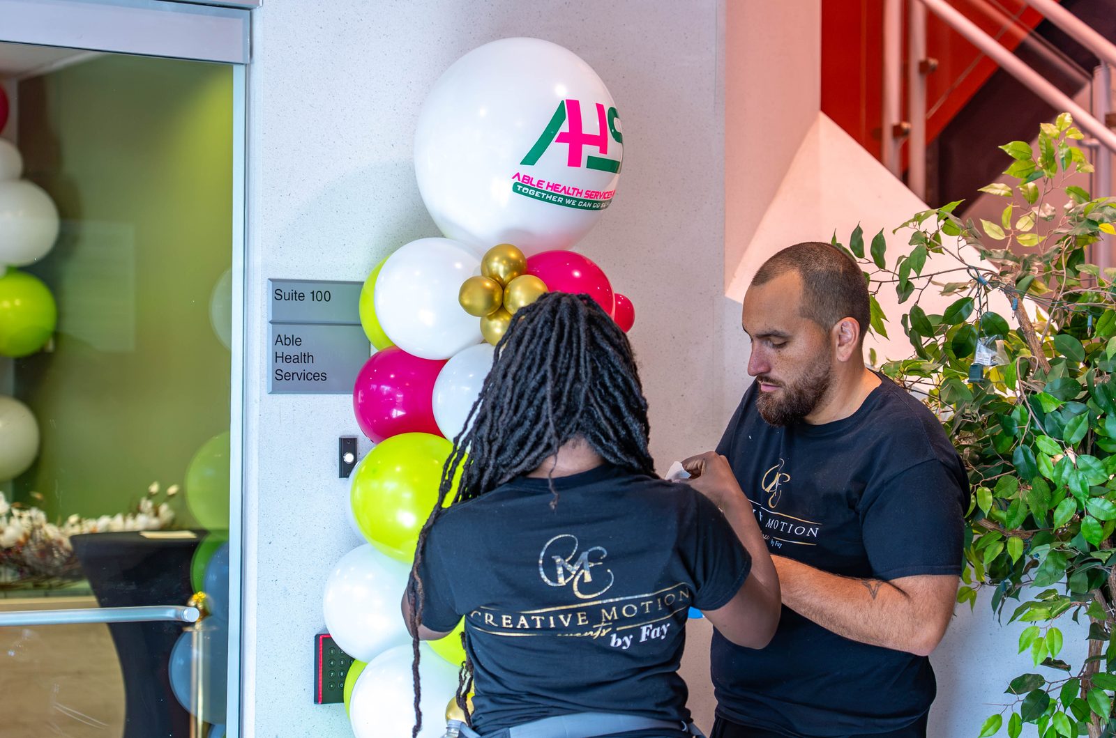 Able Health Services grand opening guest arrival moment in Hanover, Maryland — Creative Motion Events