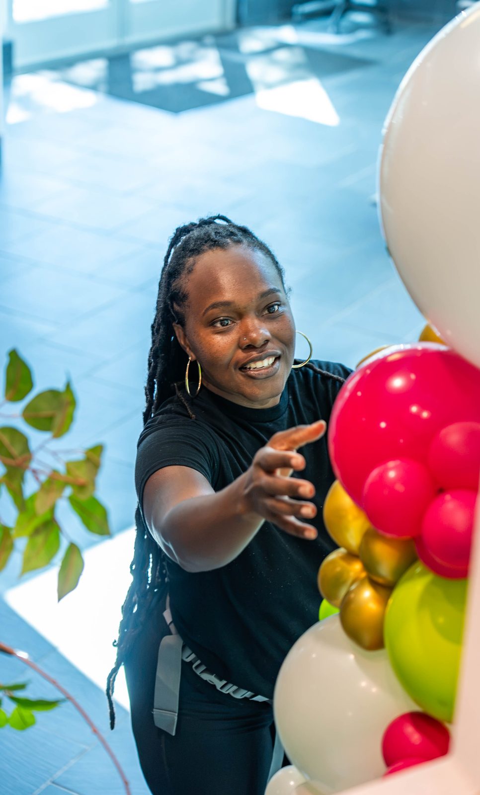 Able Health Services grand opening ribbon décor in Hanover, Maryland — Creative Motion Events