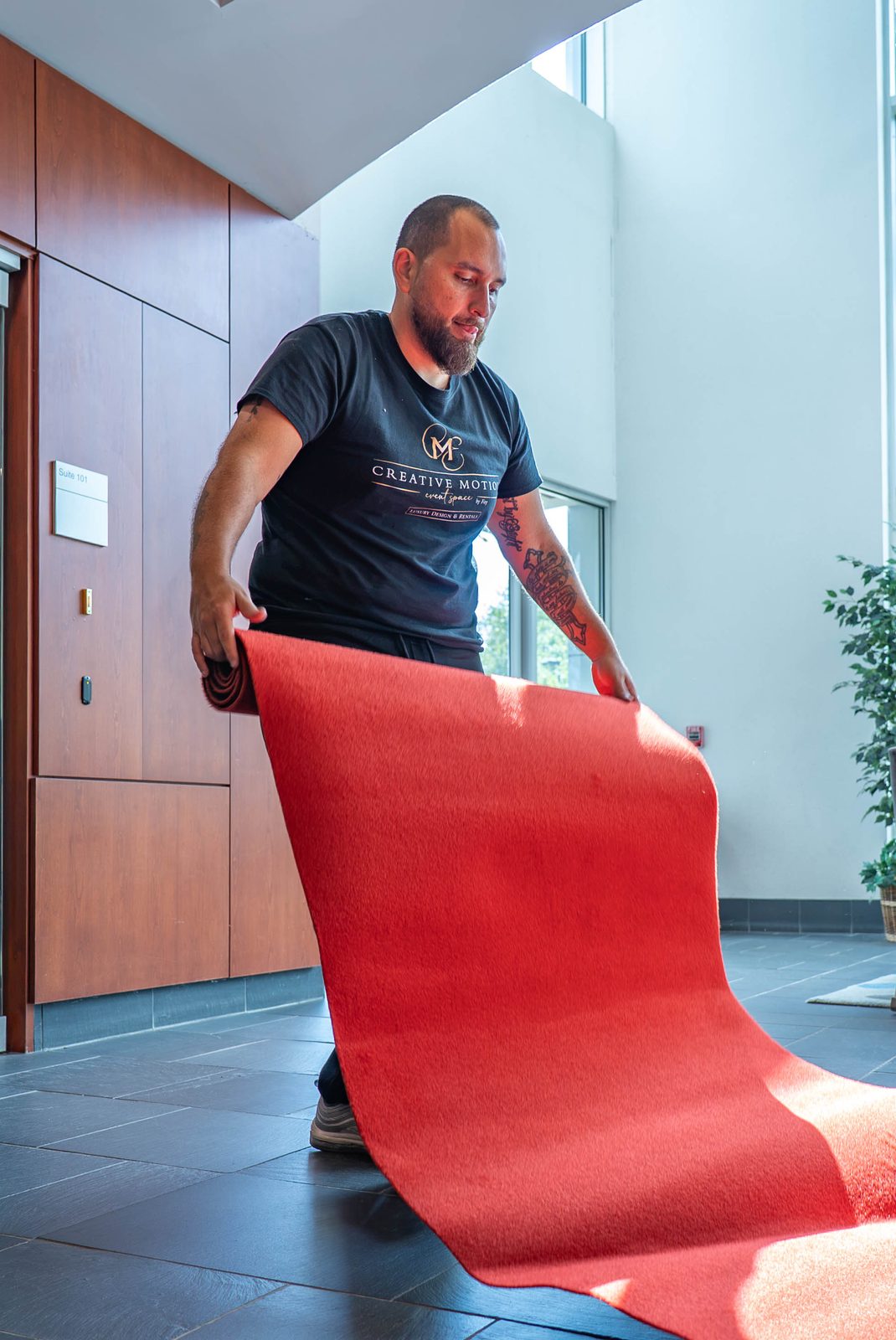Able Health Services grand opening branding detail in Hanover, Maryland — Creative Motion Events
