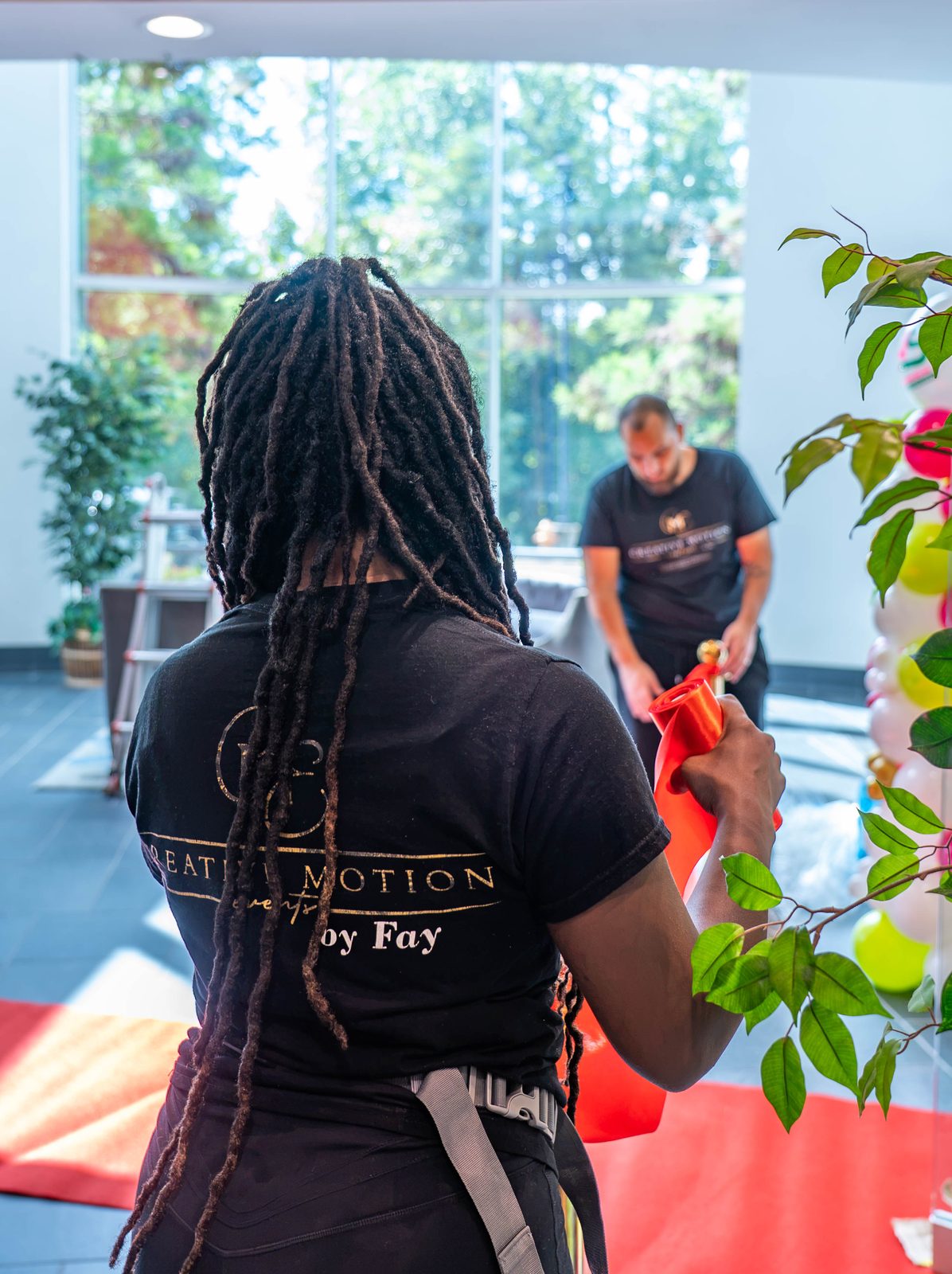 Able Health Services grand opening lobby styling in Hanover, Maryland — Creative Motion Events