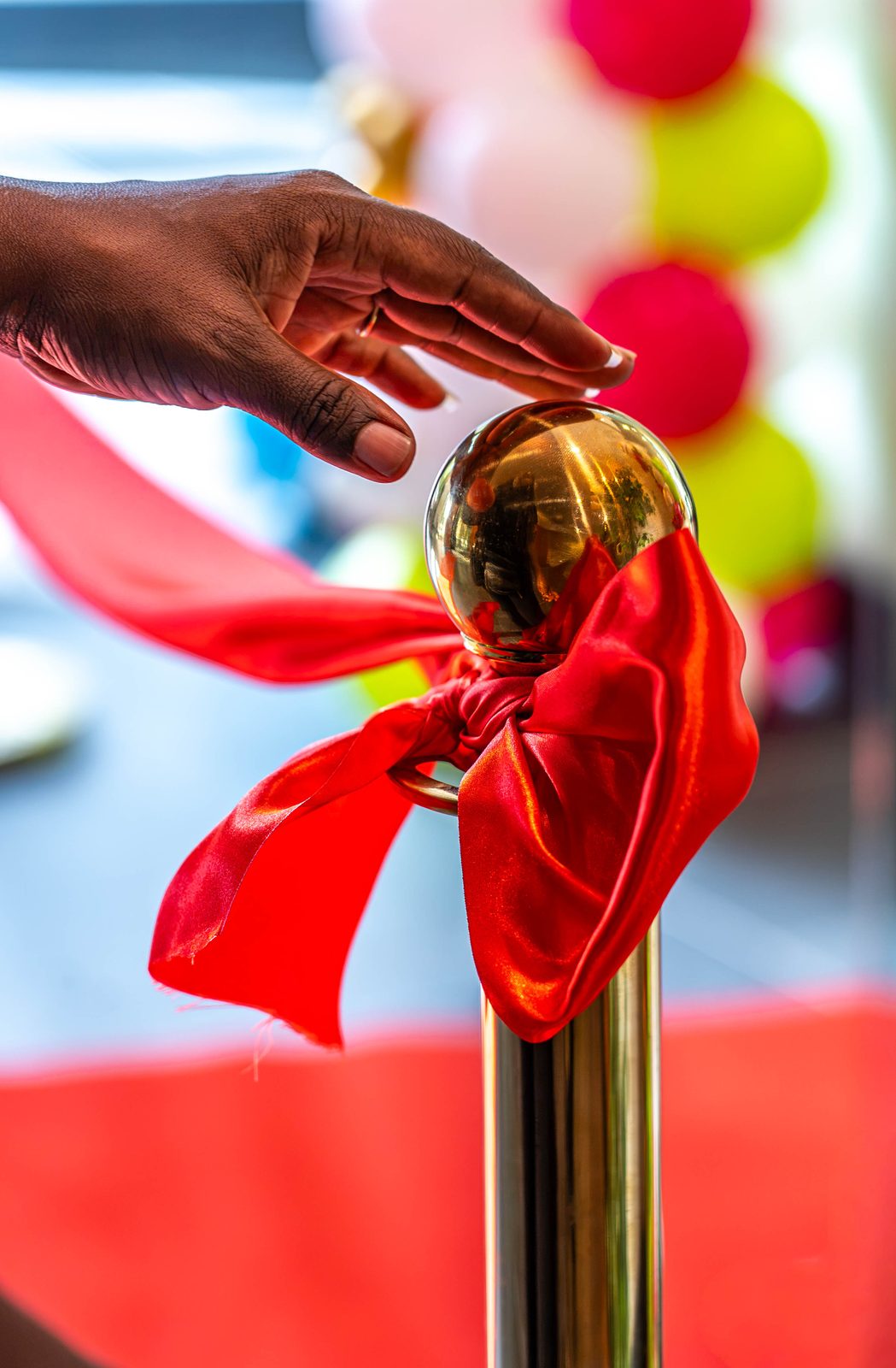 Able Health Services grand opening branded balloon installation in Hanover, Maryland — Creative Motion Events