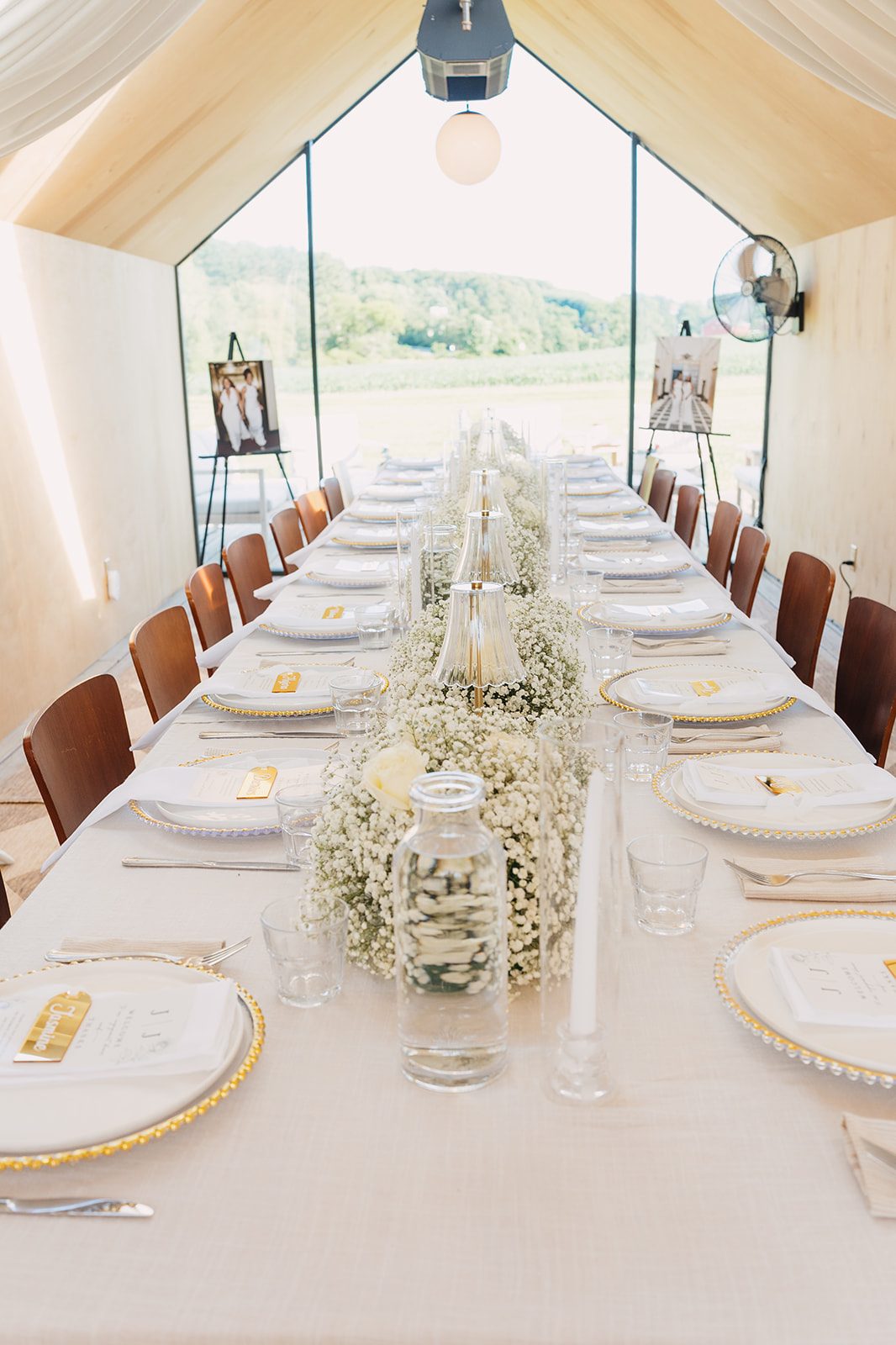 Jazmine and Jaleesa engagement dinner lounge seating vignette in Maryland — Creative Motion Events