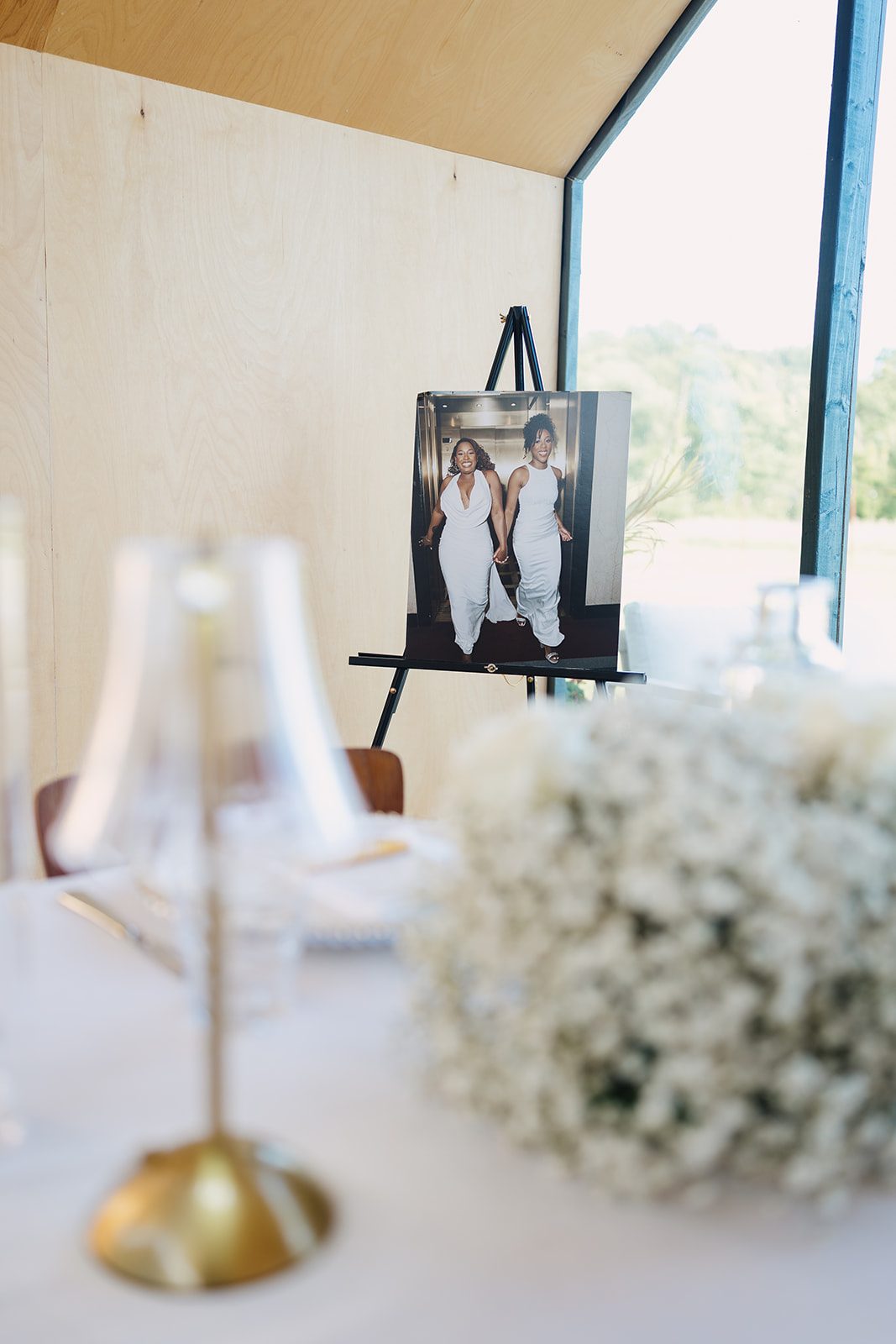 Jazmine and Jaleesa engagement dinner intimate celebration décor in Maryland — Creative Motion Events