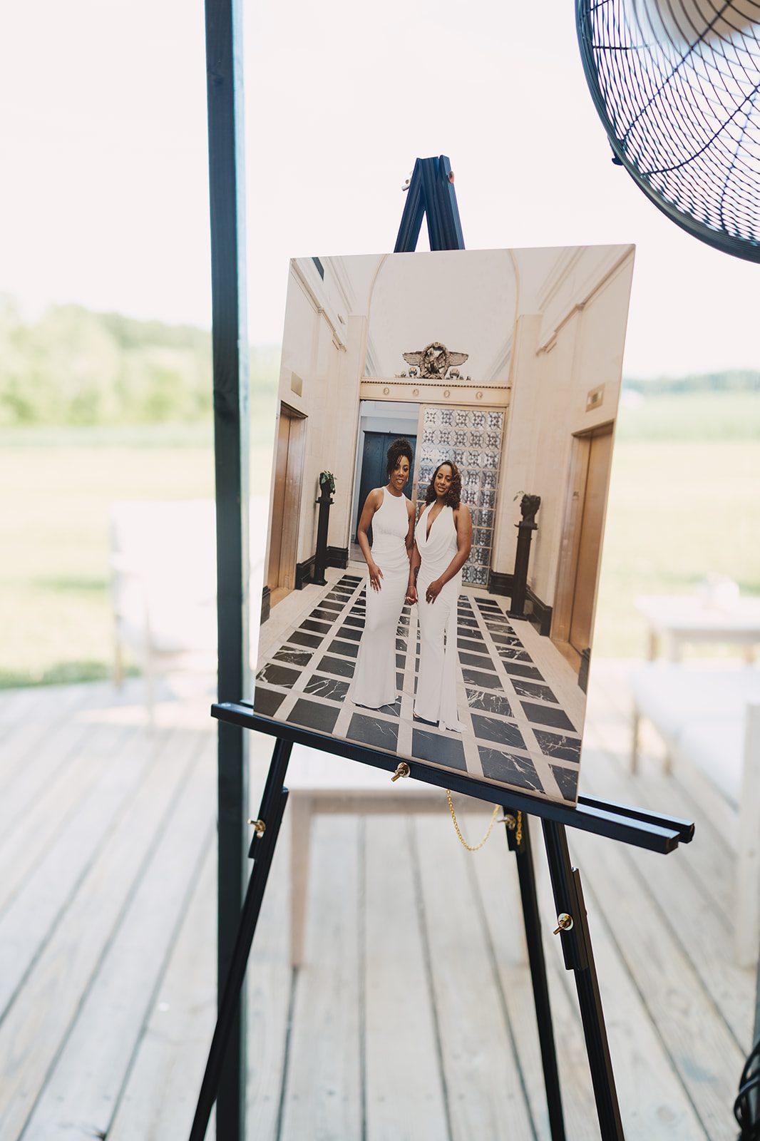 Jazmine and Jaleesa engagement dinner tablescape with florals in Maryland — Creative Motion Events