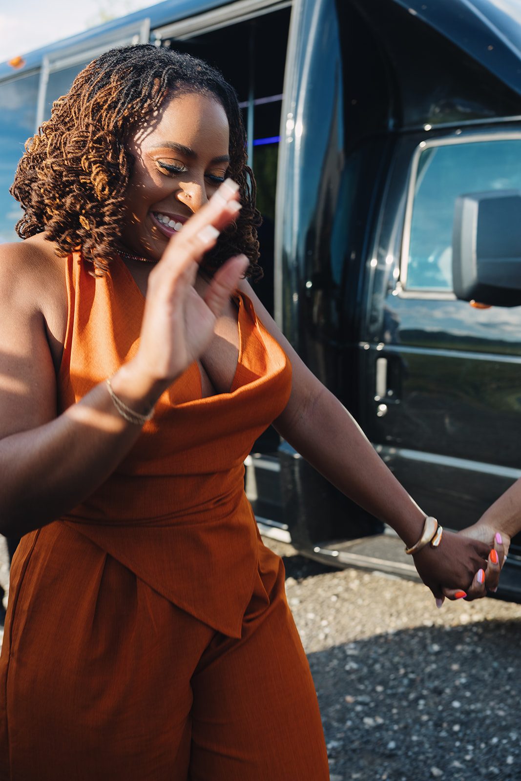 Jazmine and Jaleesa engagement dinner lounge seating vignette in Maryland — Creative Motion Events