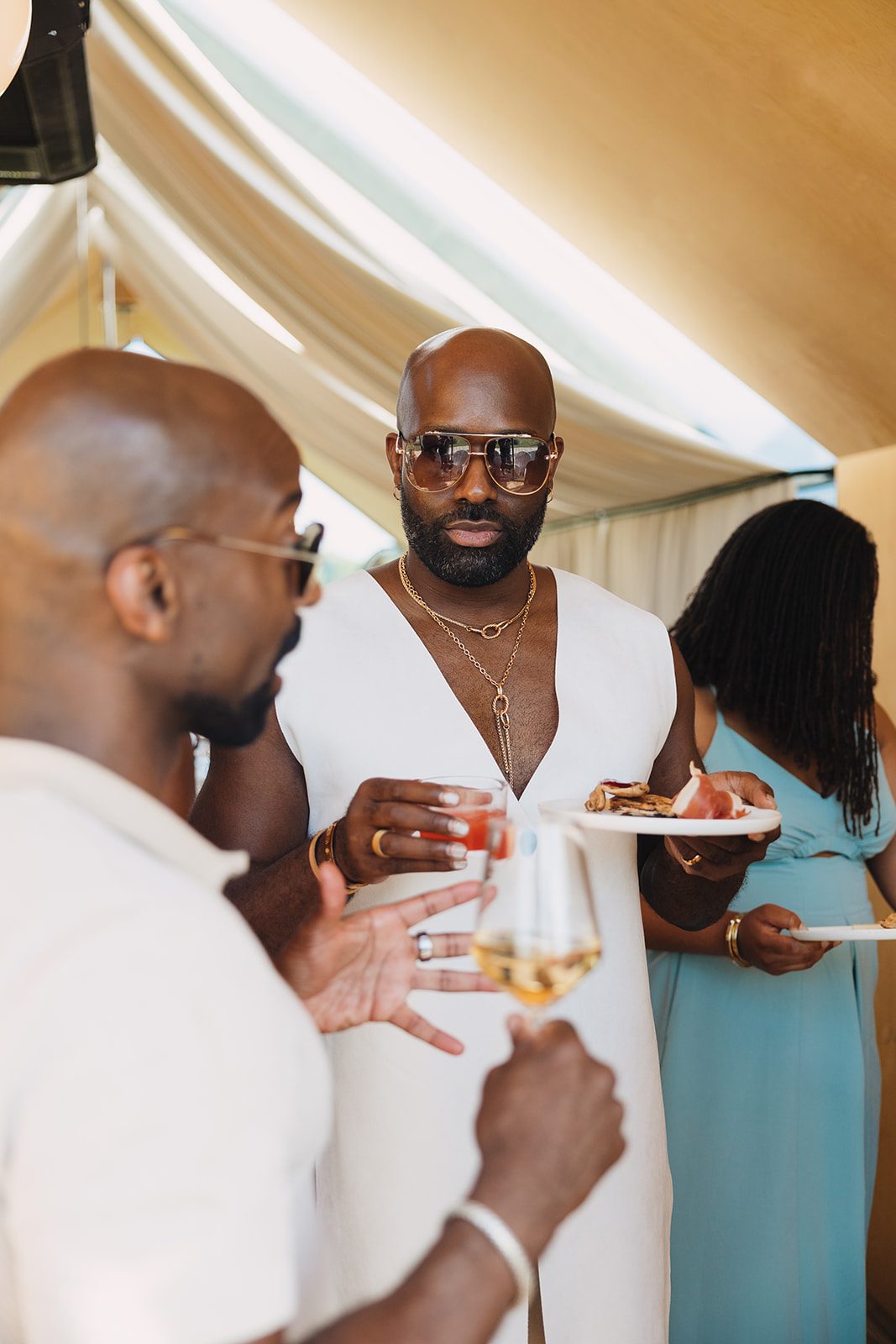 Jazmine and Jaleesa engagement dinner intimate celebration décor in Maryland — Creative Motion Events