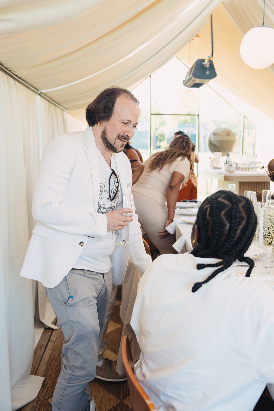 Jazmine and Jaleesa engagement dinner reception styling in Maryland — Creative Motion Events