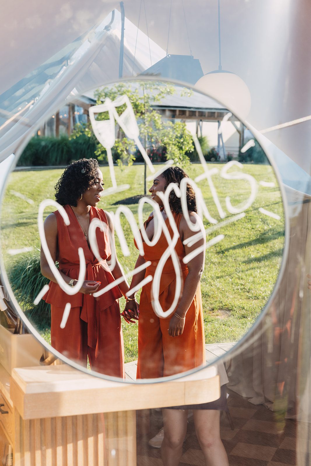 Jazmine and Jaleesa engagement dinner reception styling in Maryland — Creative Motion Events