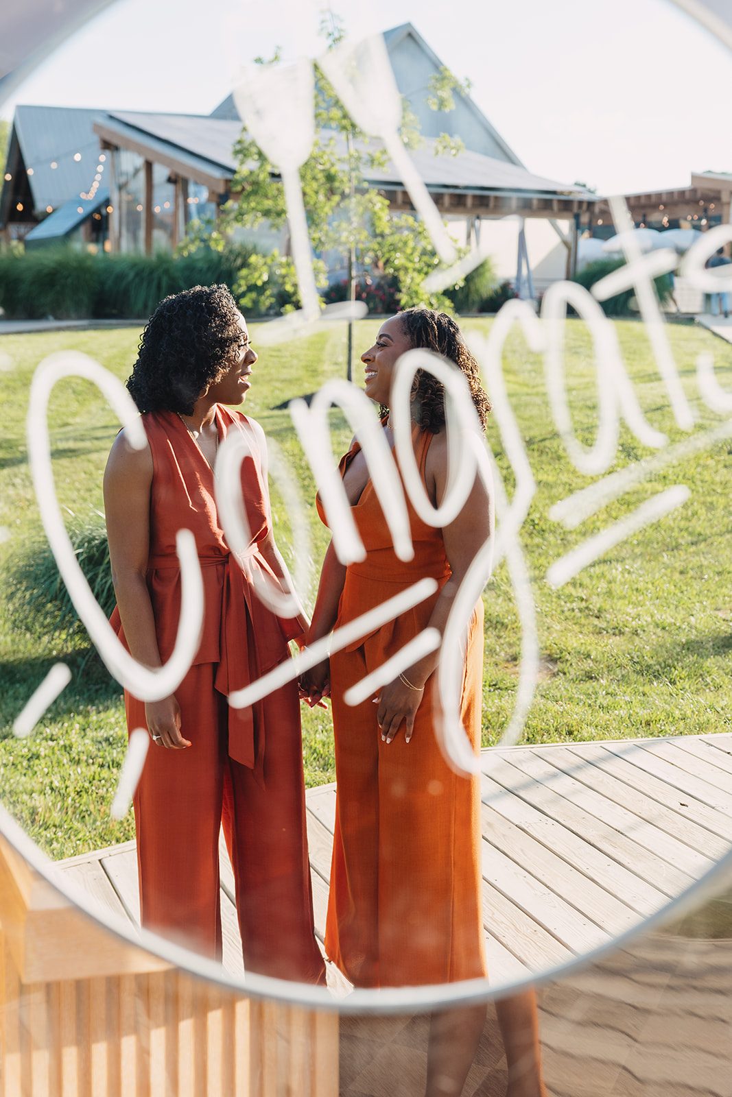 Jazmine and Jaleesa engagement dinner intimate celebration décor in Maryland — Creative Motion Events
