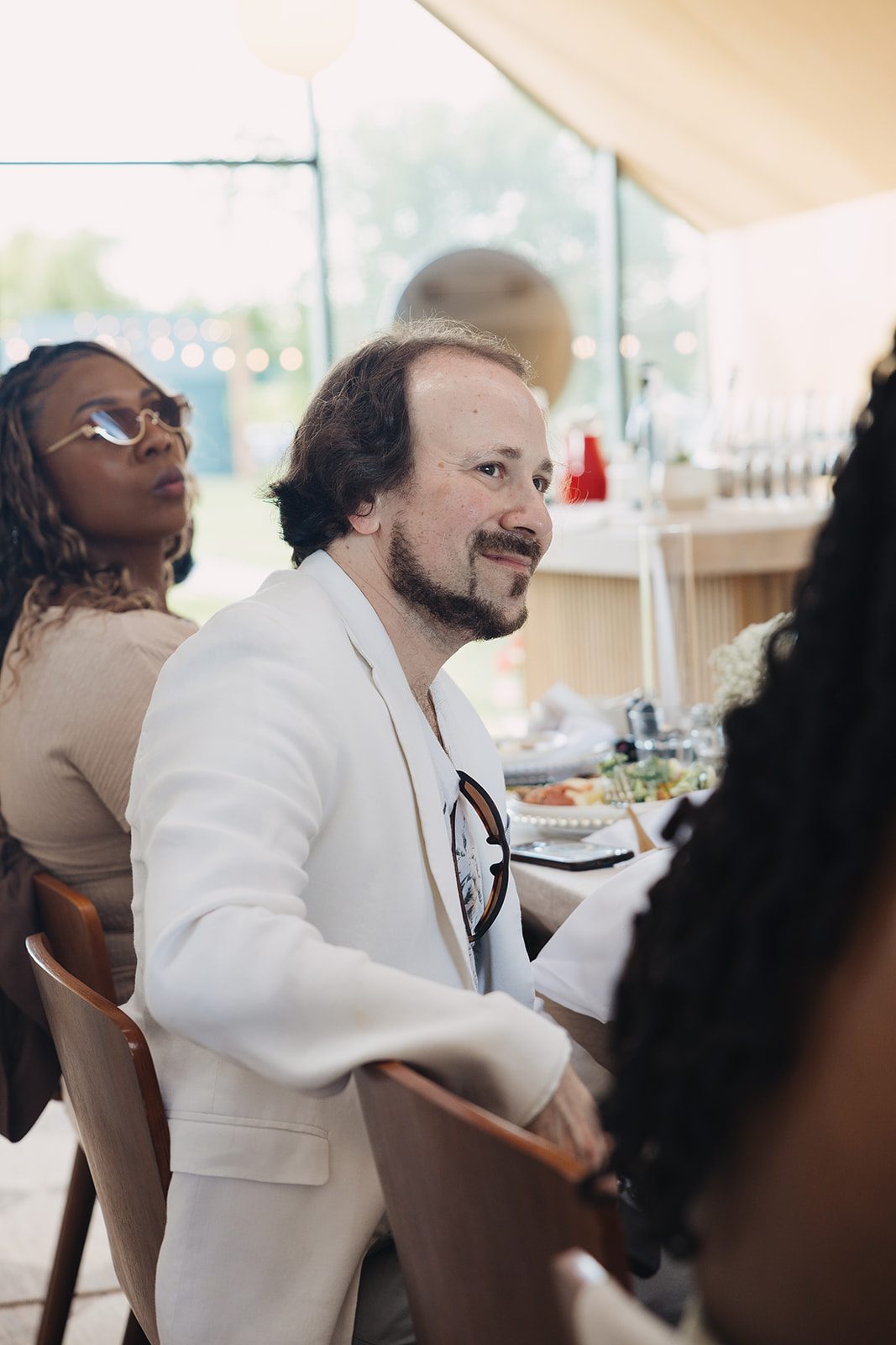 Jazmine and Jaleesa engagement dinner dinner party ambiance in Maryland — Creative Motion Events