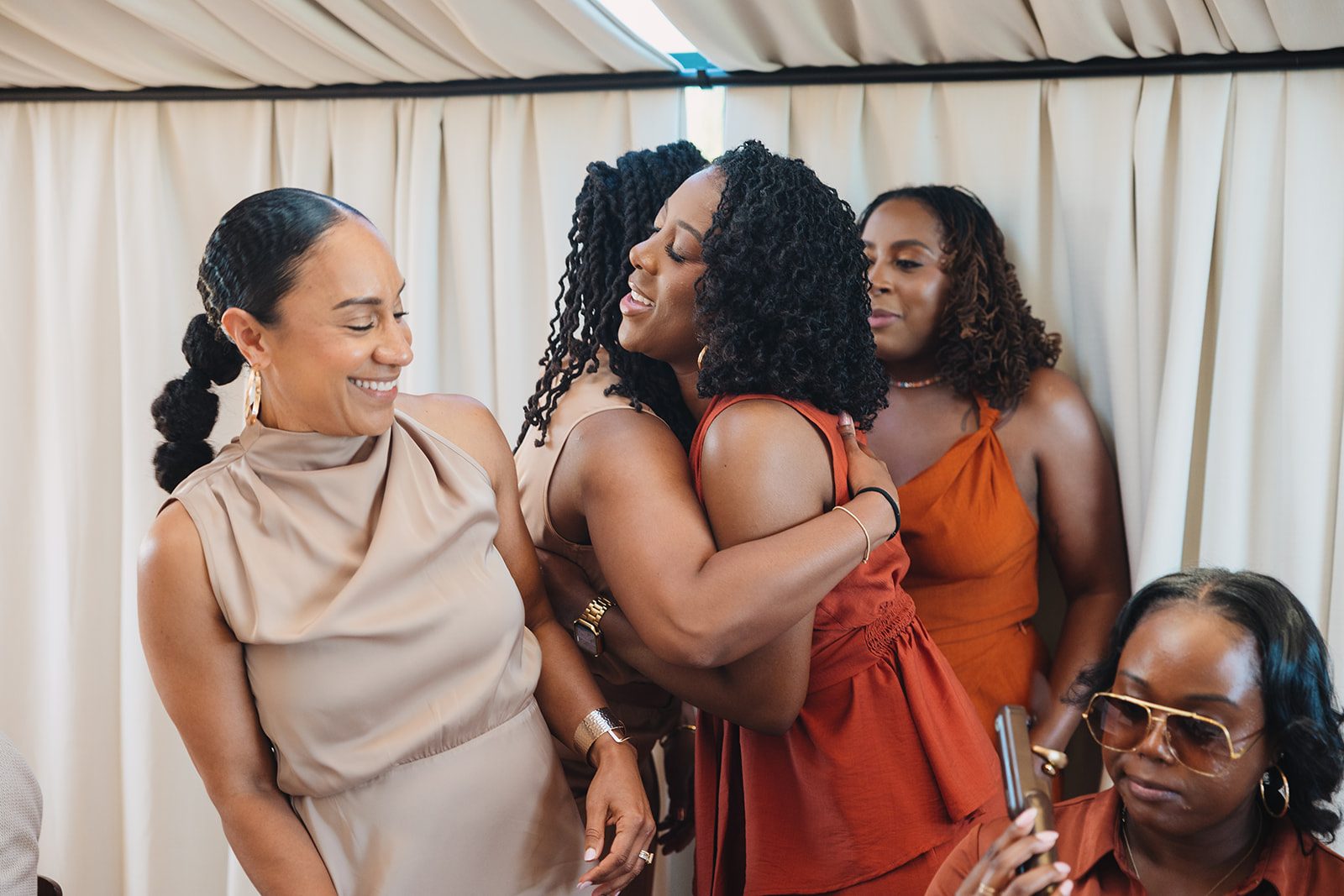 Jazmine and Jaleesa engagement dinner banquet table design in Maryland — Creative Motion Events