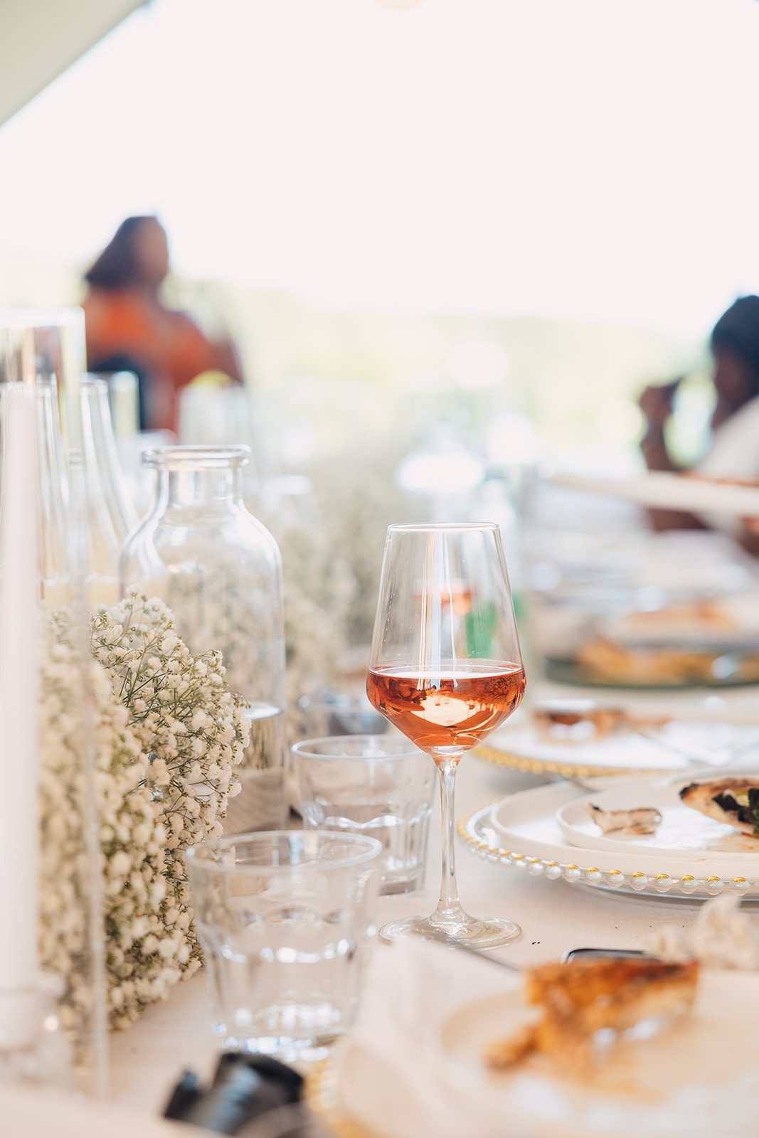 Jazmine and Jaleesa engagement dinner reception styling in Maryland — Creative Motion Events