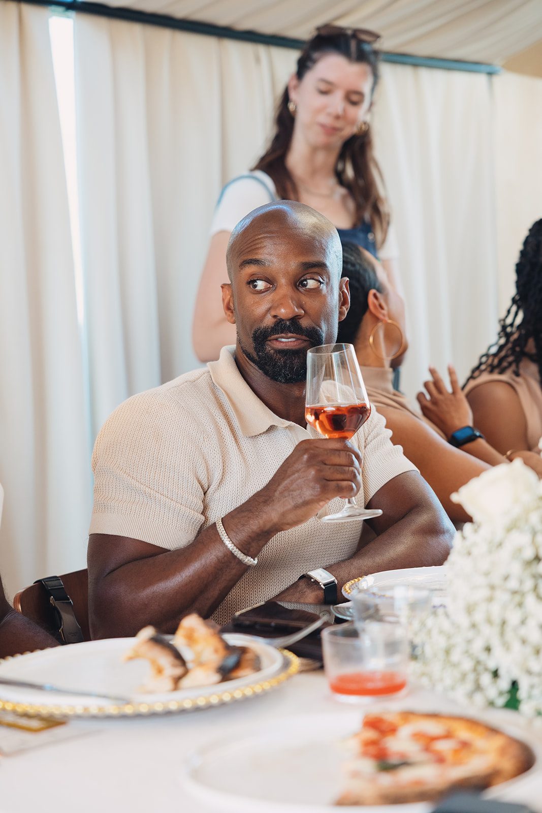 Jazmine and Jaleesa engagement dinner intimate celebration décor in Maryland — Creative Motion Events