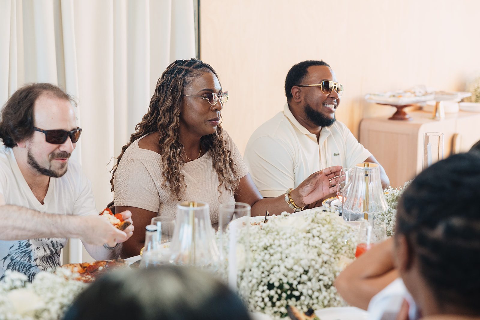 Jazmine and Jaleesa engagement dinner place setting detail in Maryland — Creative Motion Events