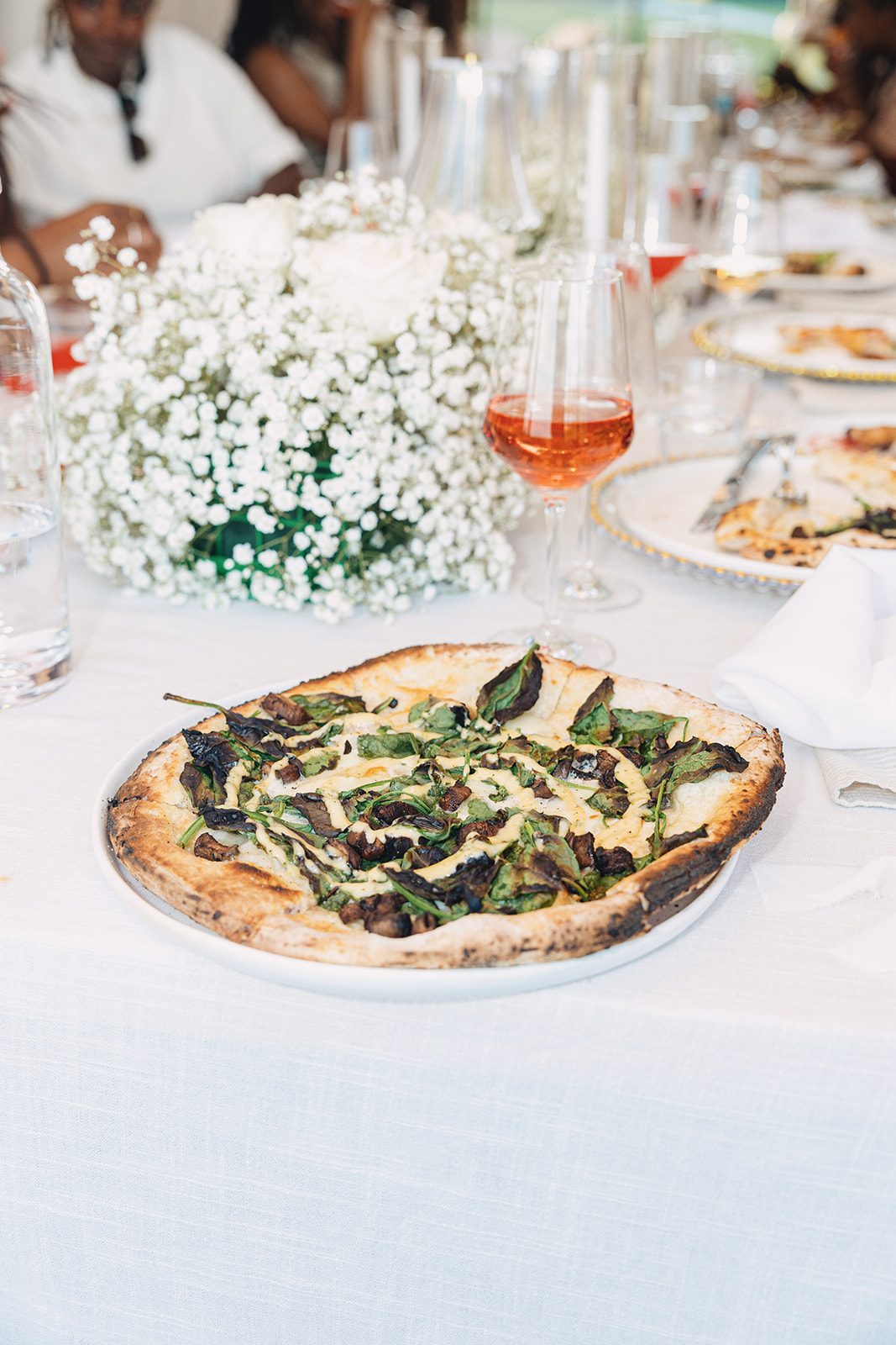 Jazmine and Jaleesa engagement dinner intimate celebration décor in Maryland — Creative Motion Events