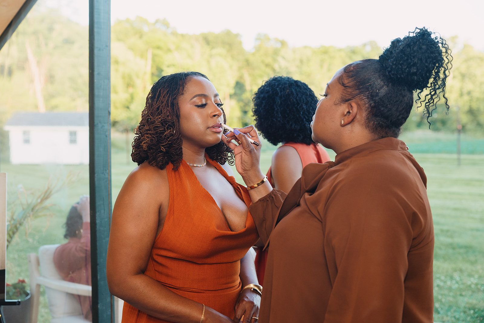 Jazmine and Jaleesa engagement dinner reception styling in Maryland — Creative Motion Events