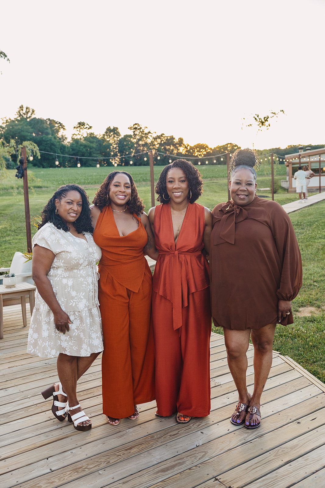 Jazmine and Jaleesa engagement dinner banquet table design in Maryland — Creative Motion Events