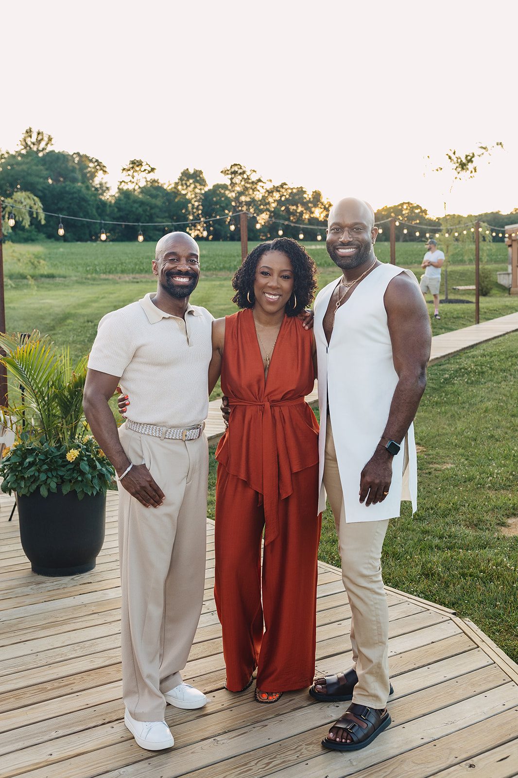 Jazmine and Jaleesa engagement dinner tablescape with florals in Maryland — Creative Motion Events