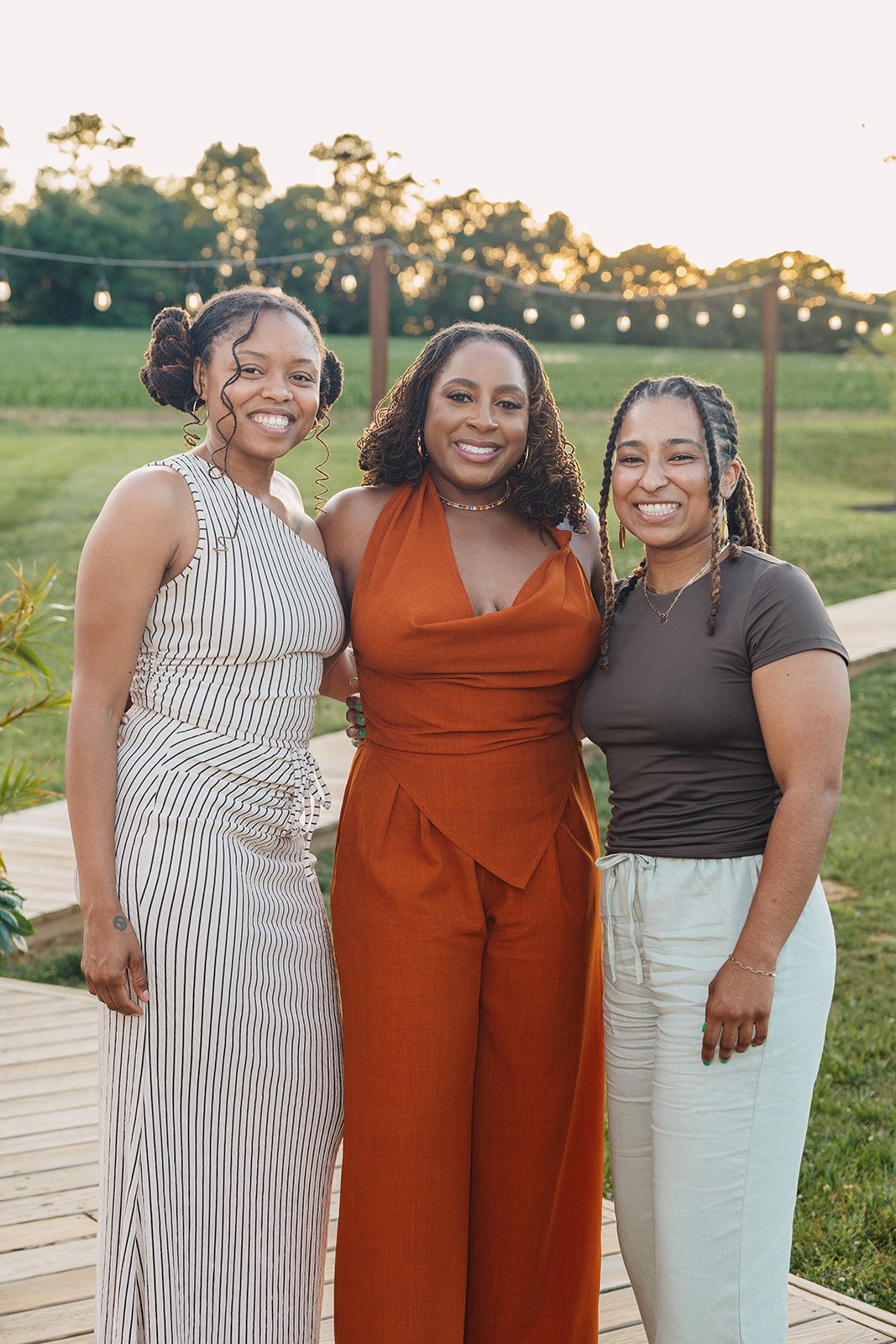 Jazmine and Jaleesa engagement dinner banquet table design in Maryland — Creative Motion Events