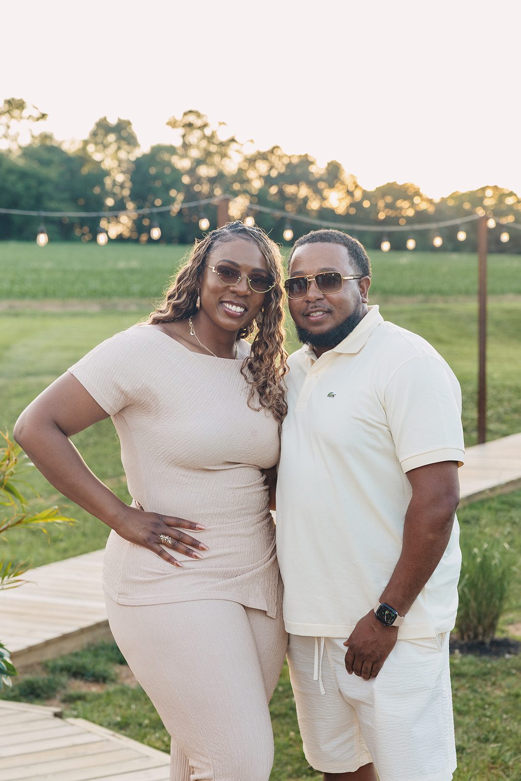 Jazmine and Jaleesa engagement dinner banquet table design in Maryland — Creative Motion Events