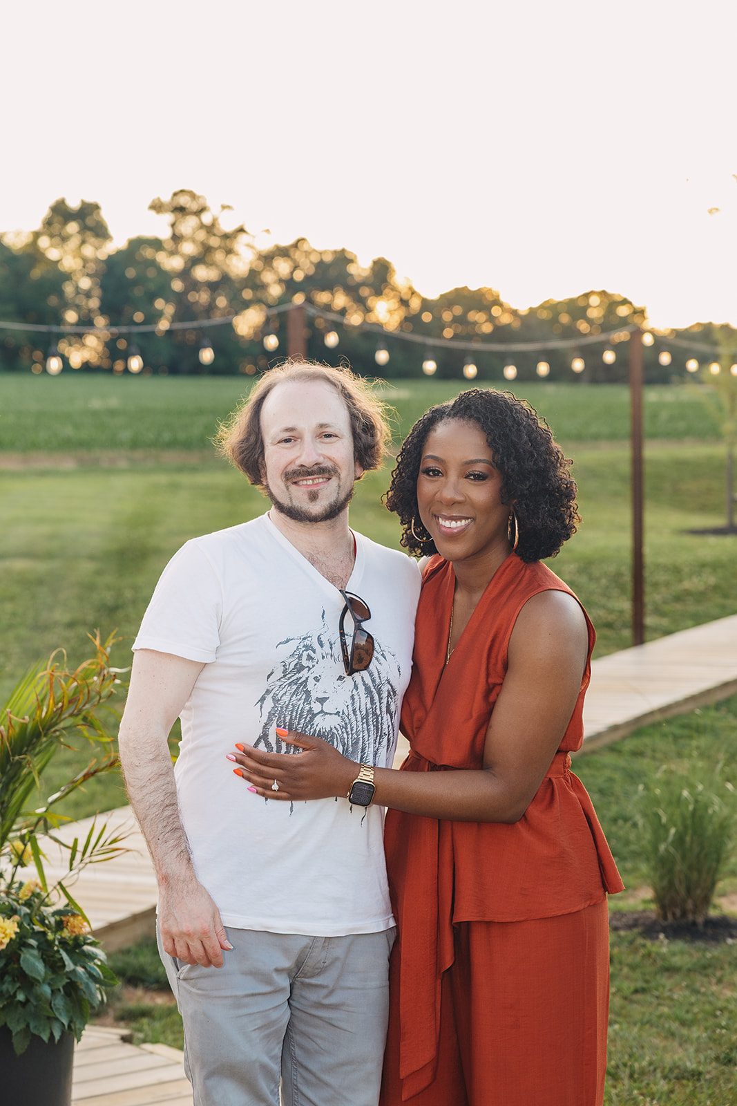 Jazmine and Jaleesa engagement dinner floral centerpiece in Maryland — Creative Motion Events