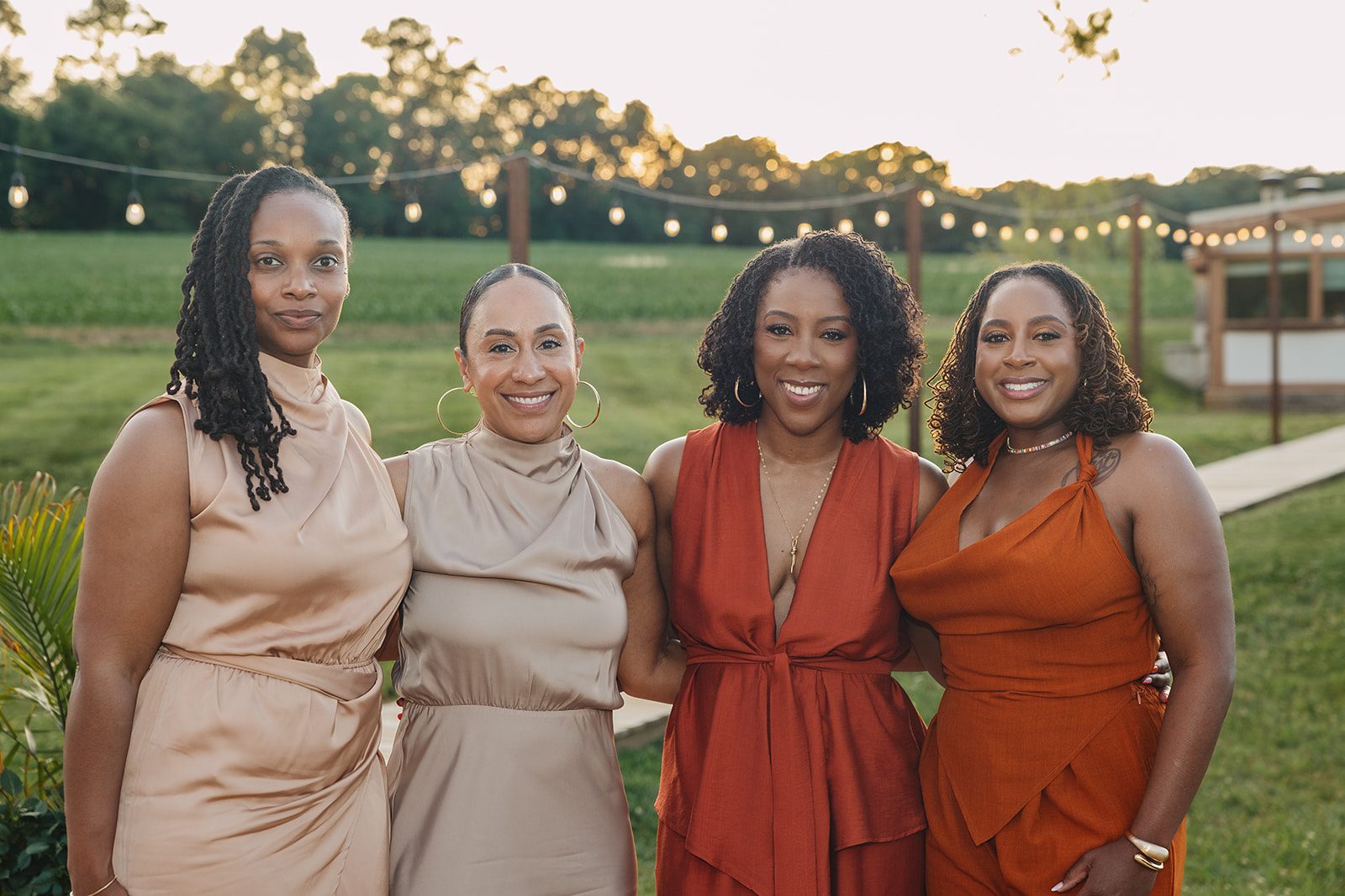 Jazmine and Jaleesa engagement dinner reception styling in Maryland — Creative Motion Events