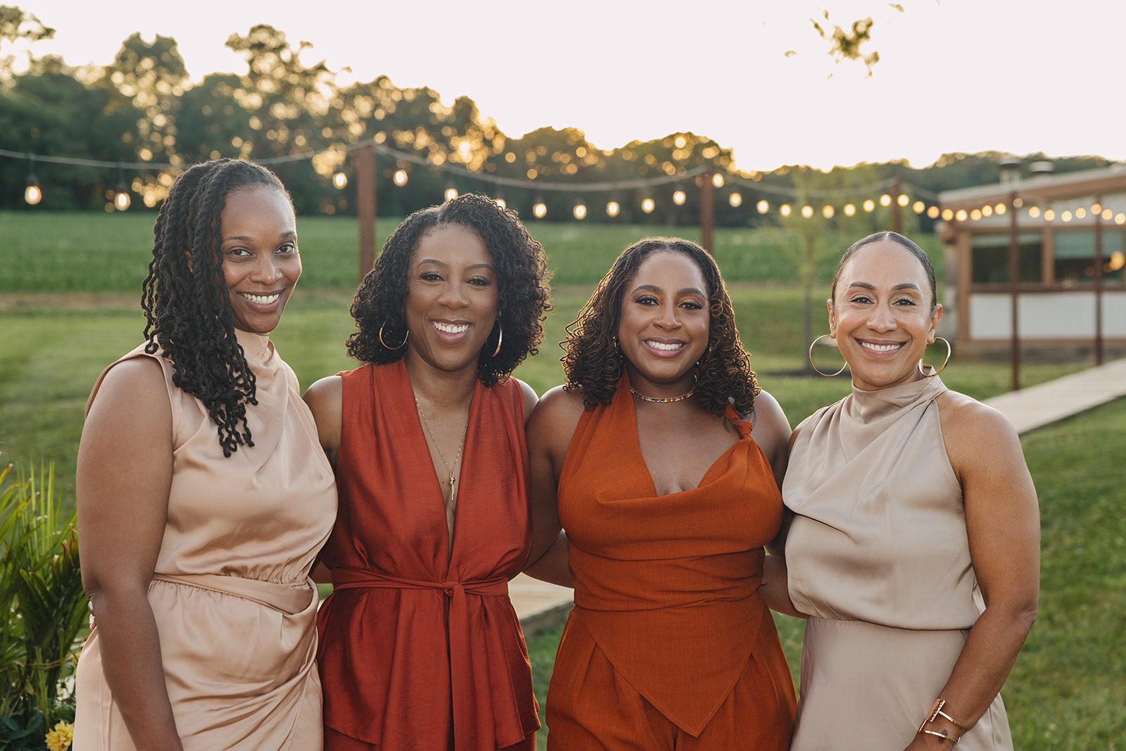 Jazmine and Jaleesa engagement dinner place setting detail in Maryland — Creative Motion Events