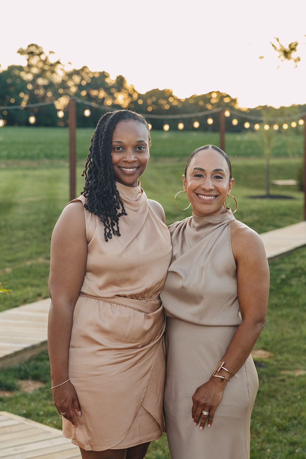 Jazmine and Jaleesa engagement dinner floral centerpiece in Maryland — Creative Motion Events