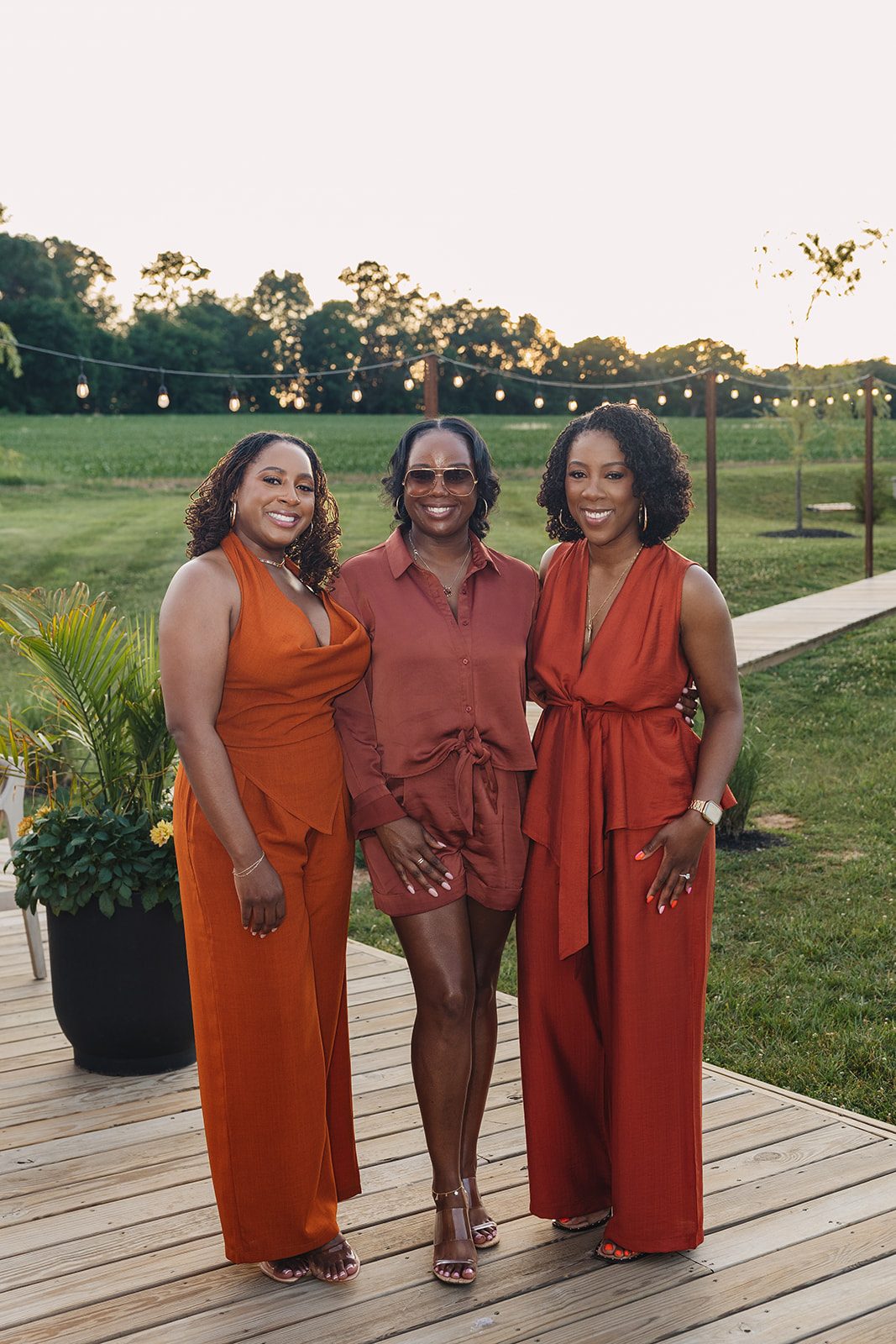 Jazmine and Jaleesa engagement dinner floral centerpiece in Maryland — Creative Motion Events