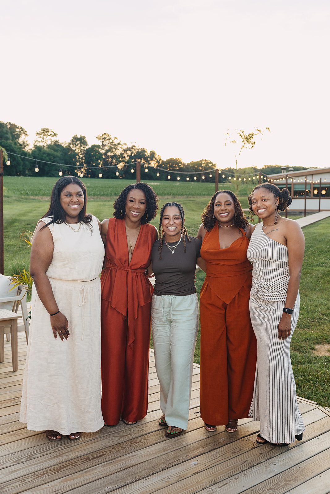 Jazmine and Jaleesa engagement dinner reception styling in Maryland — Creative Motion Events