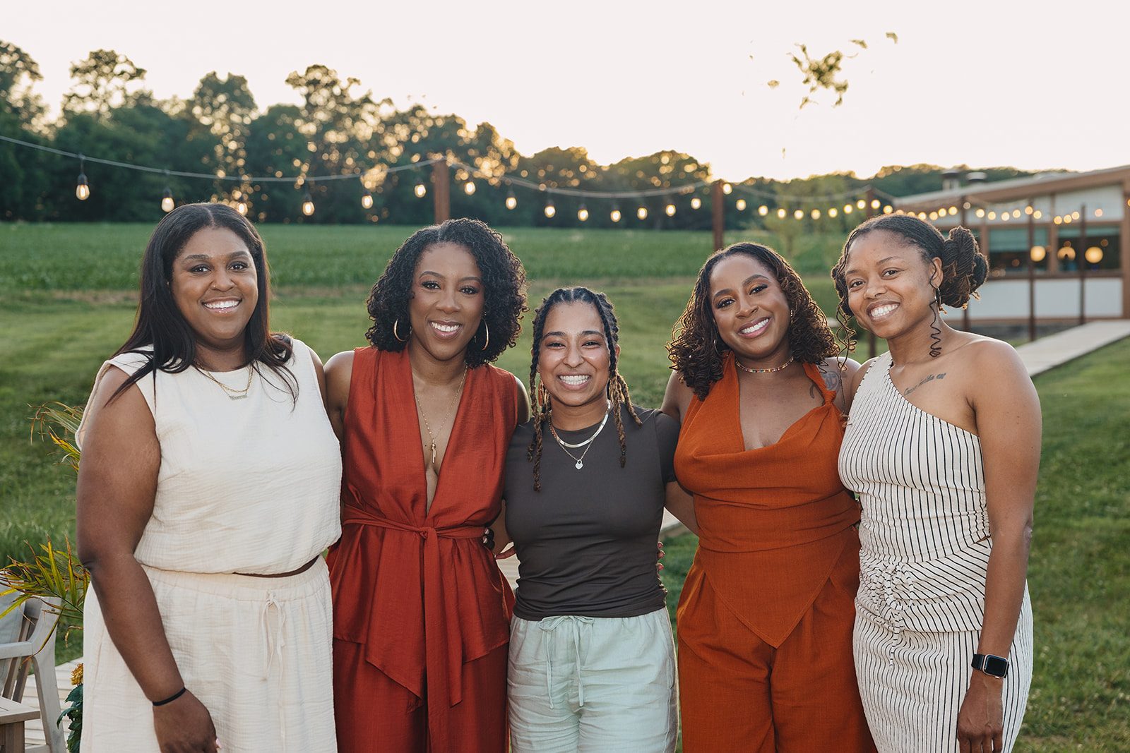 Jazmine and Jaleesa engagement dinner intimate celebration décor in Maryland — Creative Motion Events