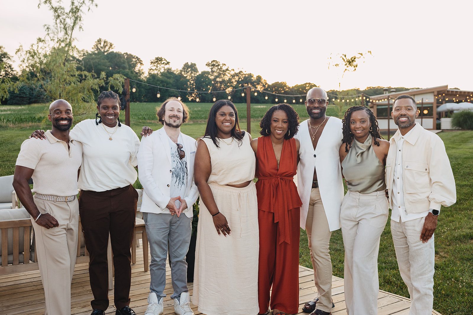 Jazmine and Jaleesa engagement dinner place setting detail in Maryland — Creative Motion Events