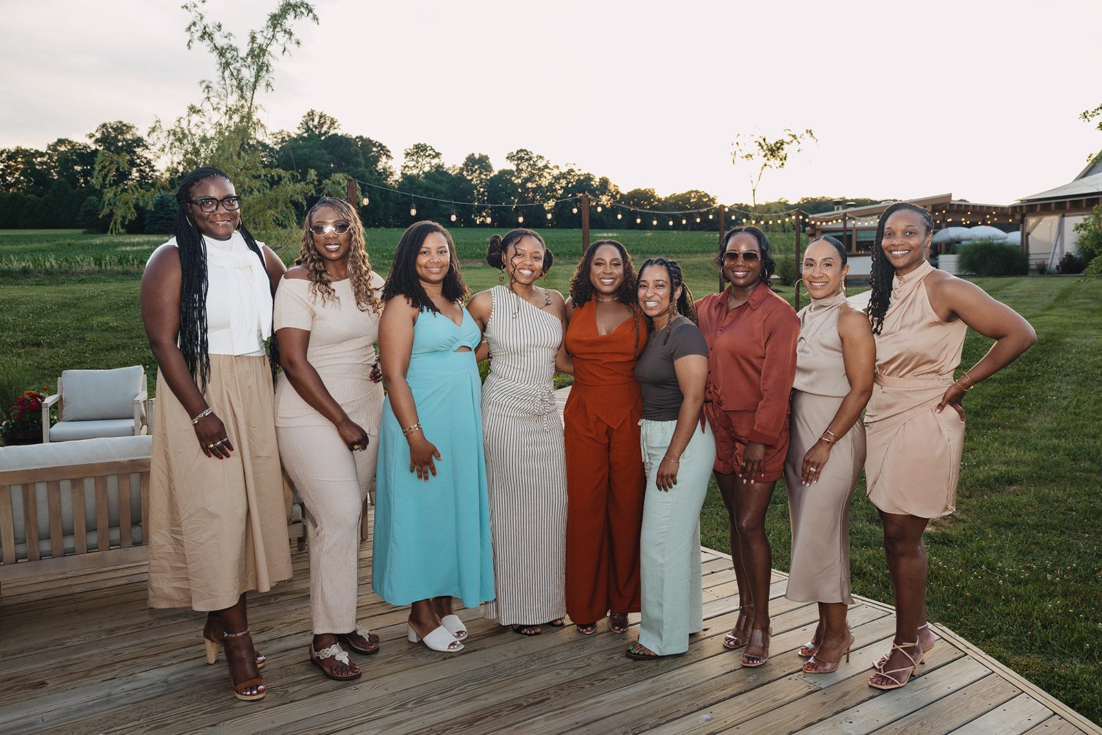 Jazmine and Jaleesa engagement dinner floral centerpiece in Maryland — Creative Motion Events