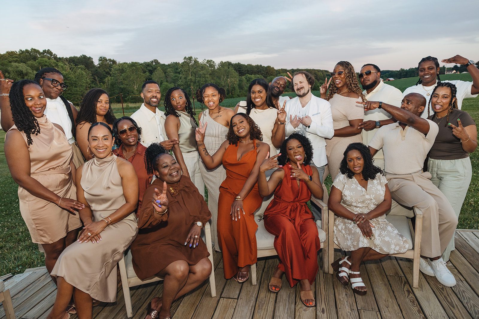 Jazmine and Jaleesa engagement dinner reception styling in Maryland — Creative Motion Events