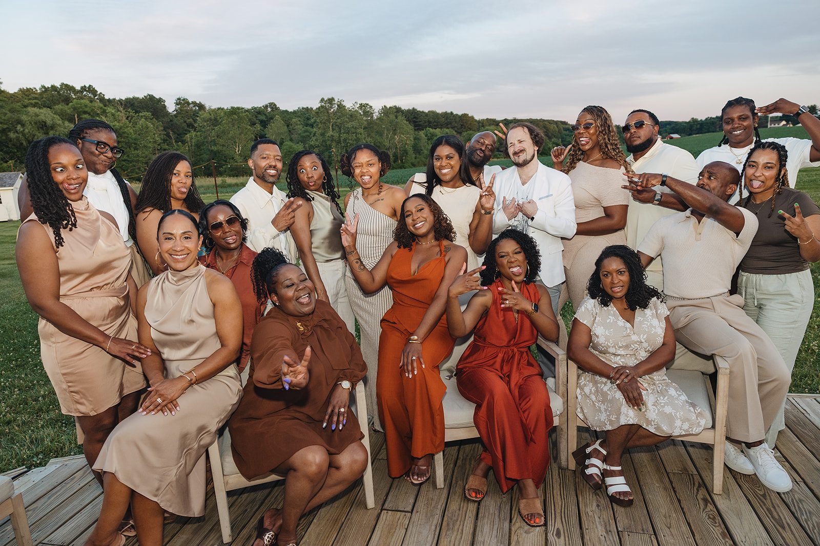 Jazmine and Jaleesa engagement dinner intimate celebration décor in Maryland — Creative Motion Events