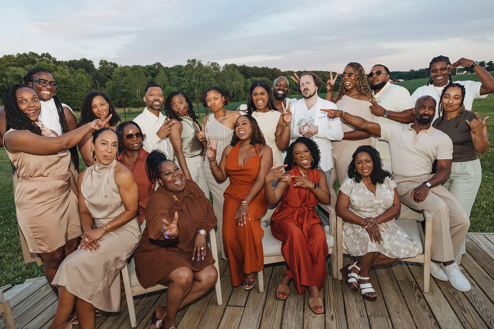 Jazmine and Jaleesa engagement dinner place setting detail in Maryland — Creative Motion Events