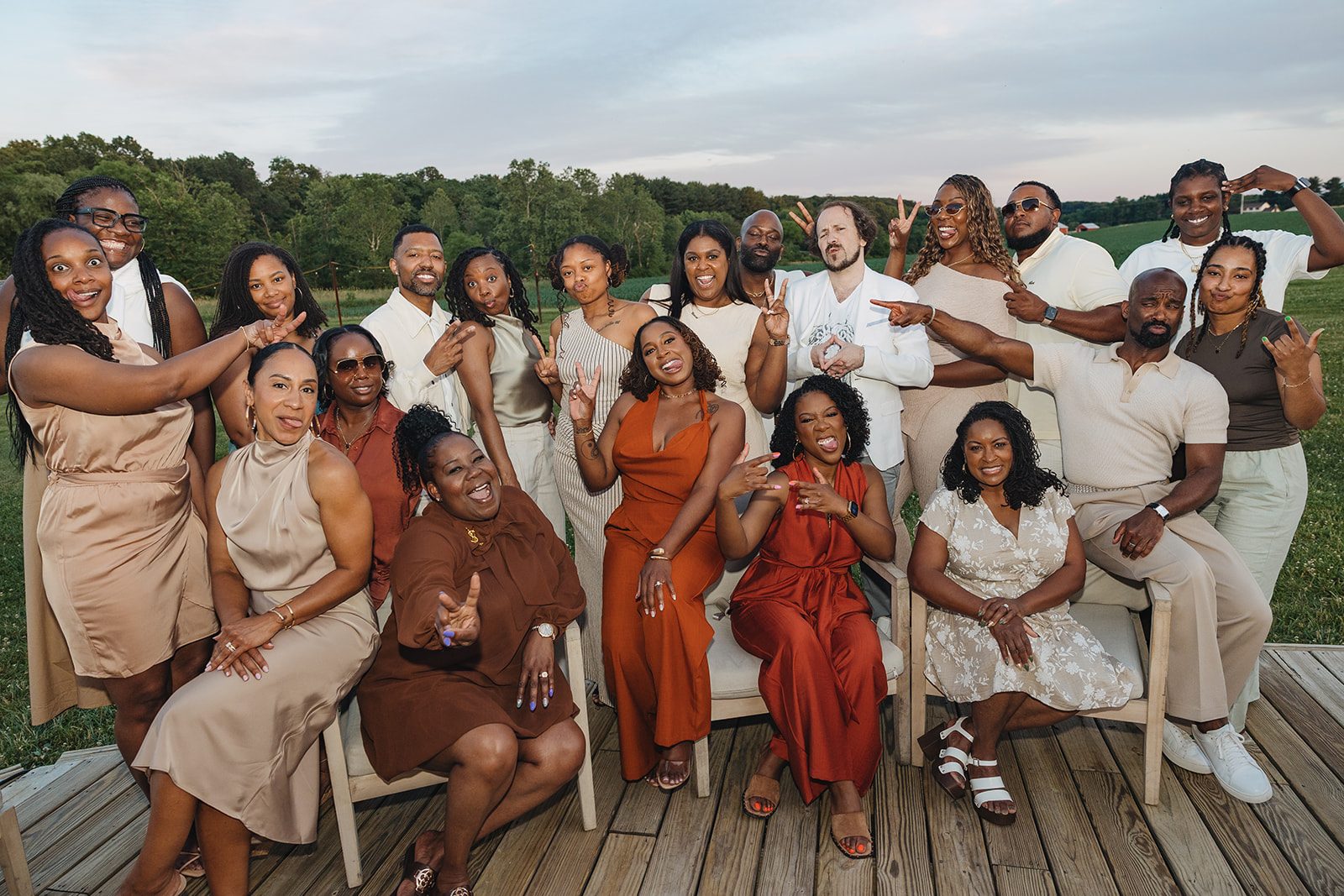 Jazmine and Jaleesa engagement dinner banquet table design in Maryland — Creative Motion Events