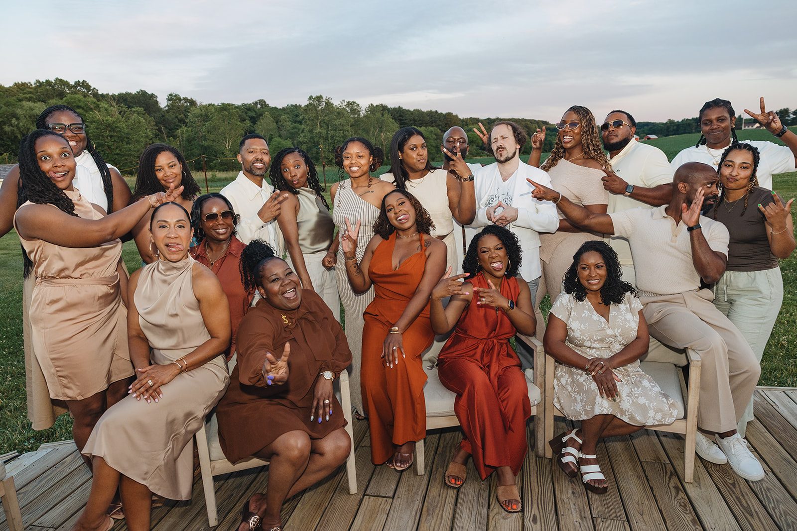 Jazmine and Jaleesa engagement dinner candlelit reception décor in Maryland — Creative Motion Events