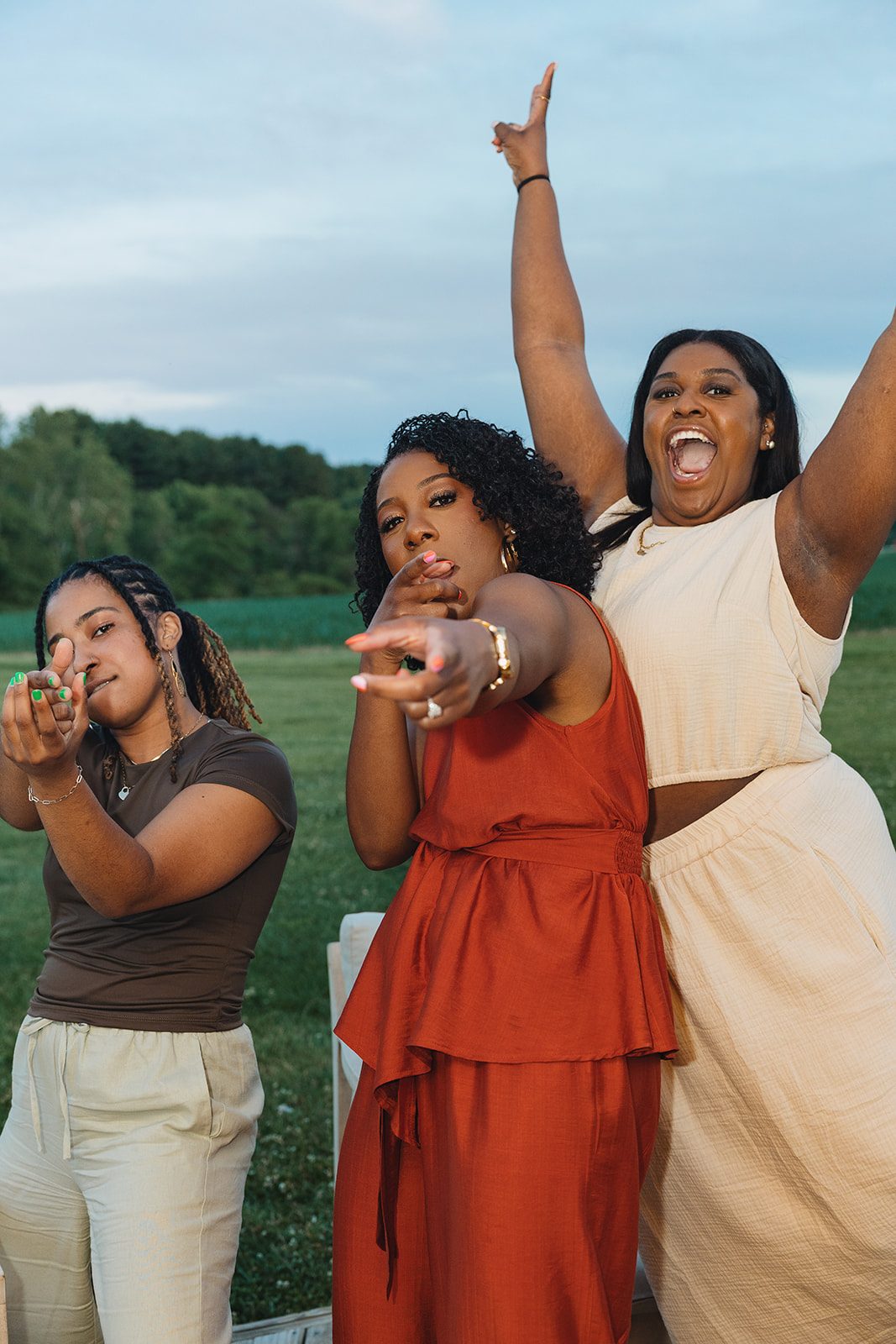Jazmine and Jaleesa engagement dinner intimate celebration décor in Maryland — Creative Motion Events