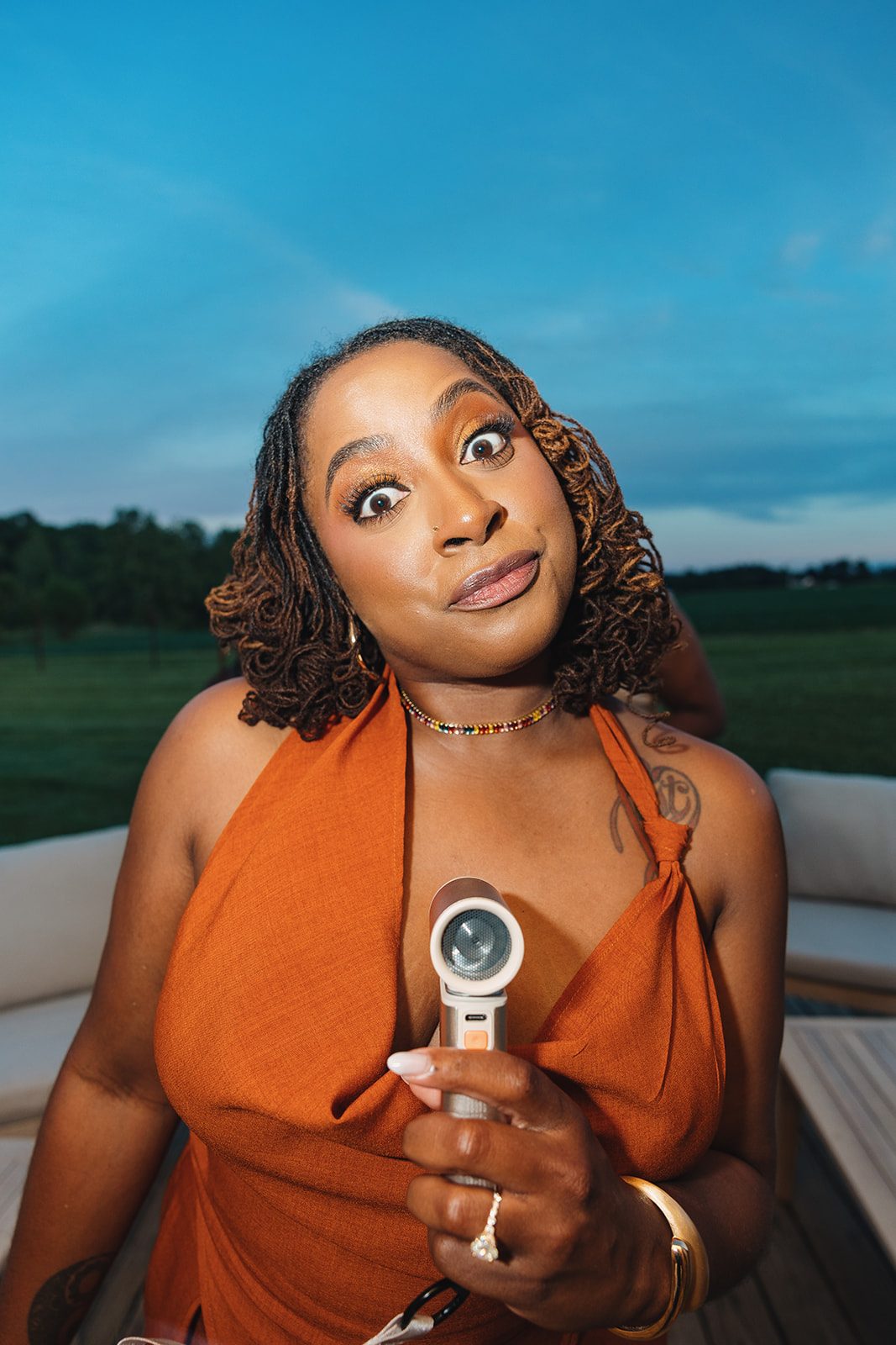 Jazmine and Jaleesa engagement dinner banquet table design in Maryland — Creative Motion Events